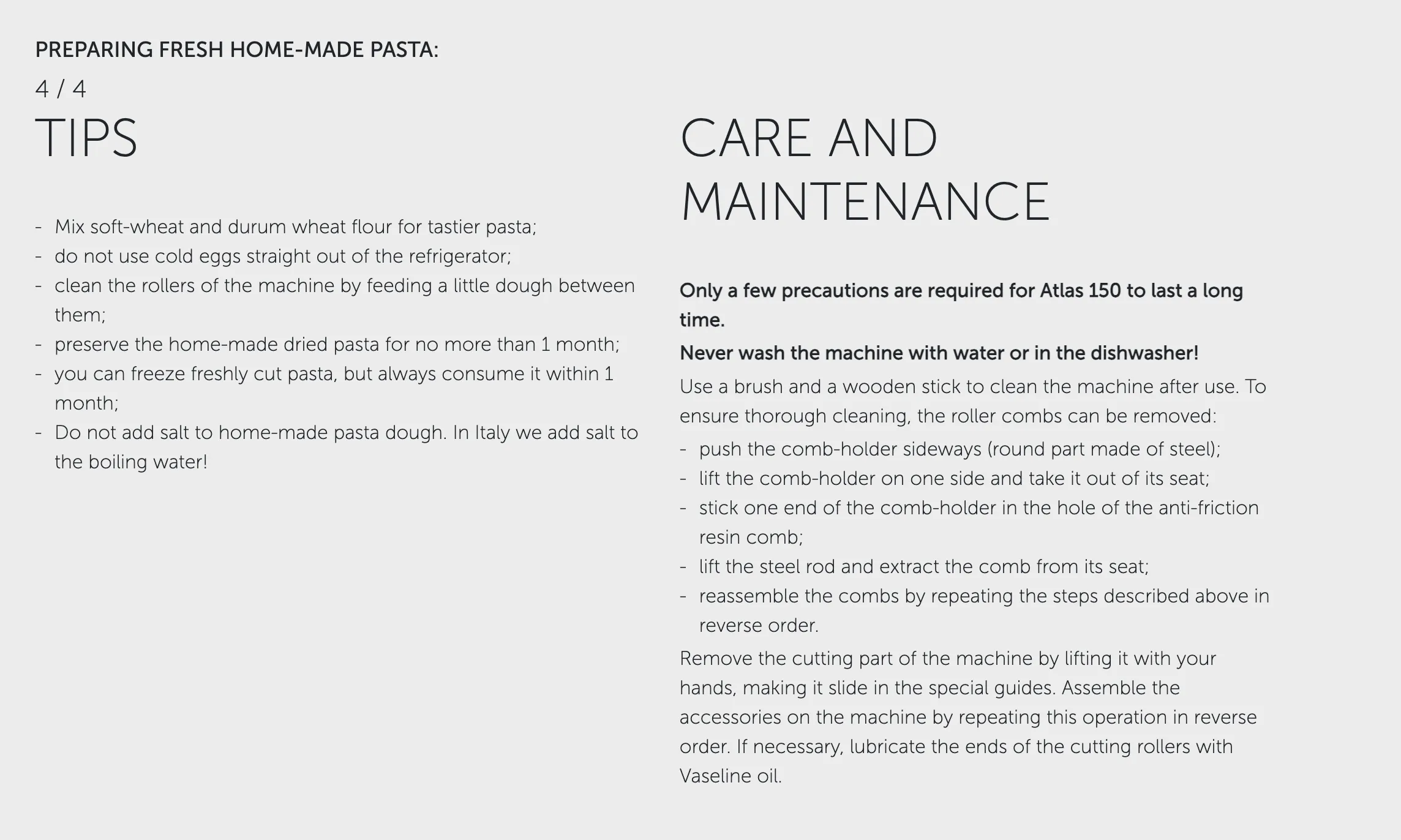 Atlas 150 Classic Pasta Machine