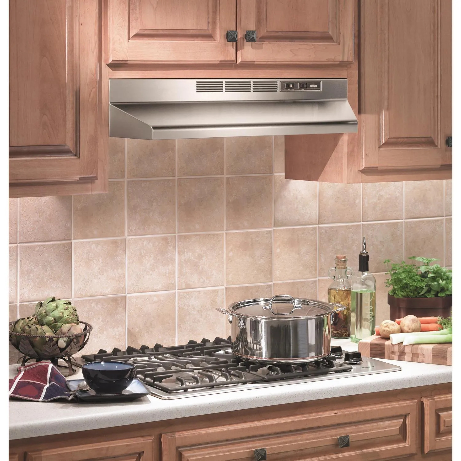Broan 413604 Broan 36-Inch Ductless Under-Cabinet Range Hood. Stainless Steel