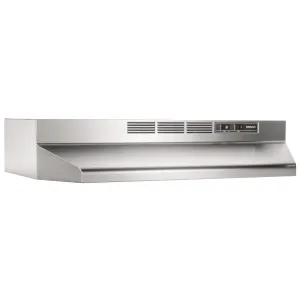 Broan 413604 Broan 36-Inch Ductless Under-Cabinet Range Hood. Stainless Steel