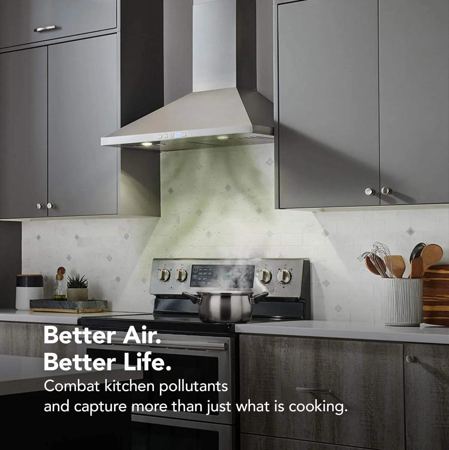 Broan BWP1304SS Broan 30-Inch Convertible Wall-Mount Pyramidal Chimney Range Hood. 450 Max Cfm. Stainless Steel