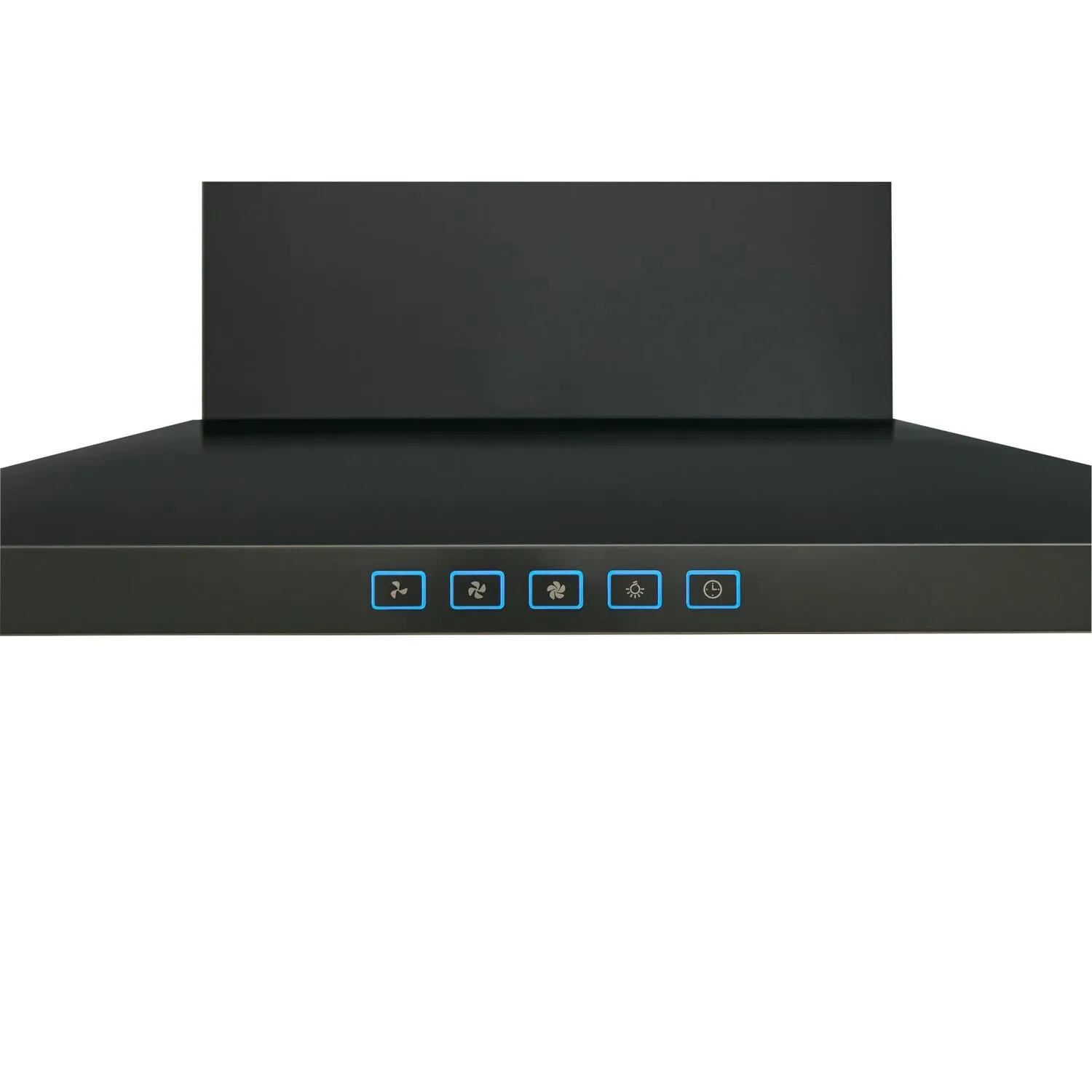 Broan BWS1304BLS Broan 30-Inch Convertible Wall-Mount Low Profile Pyramidal Chimney Range Hood. 450 Max Cfm. Black Stainless Steel