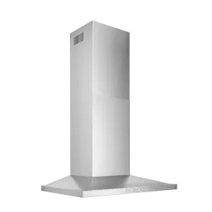 Broan BWS1304SS Broan 30-Inch Convertible Wall-Mount Low Profile Pyramidal Chimney Range Hood. 450 Max Cfm. Stainless Steel