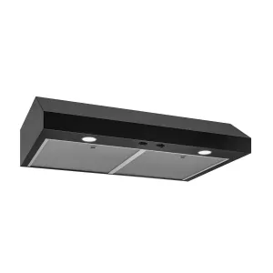 Broan GLA1303BL Broan-Nutone 30-Inch Under Cabinet Range Hood. Energy Star. 350 Max Blower Cfm. Black