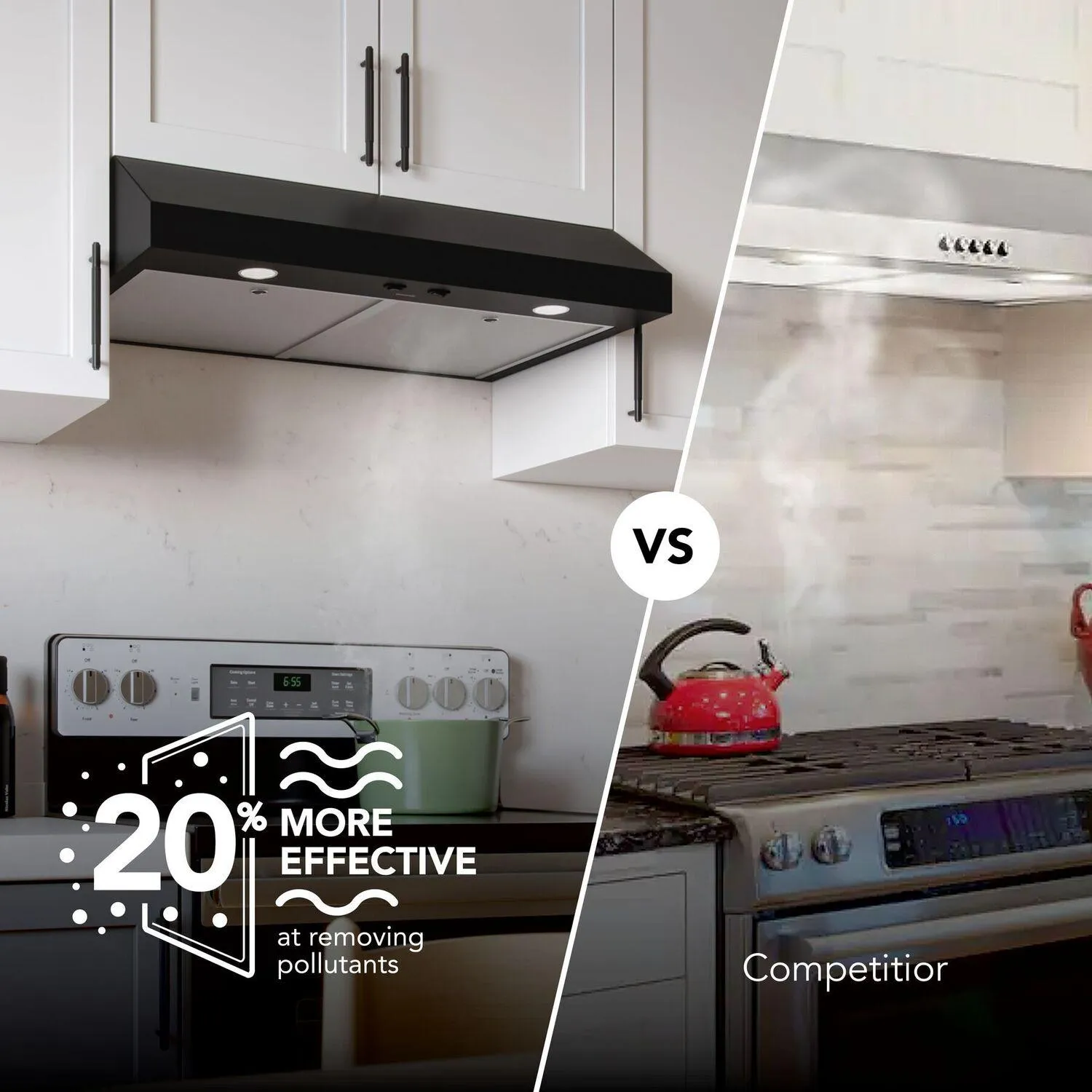 Broan GLA1303BL Broan-Nutone 30-Inch Under Cabinet Range Hood. Energy Star. 350 Max Blower Cfm. Black