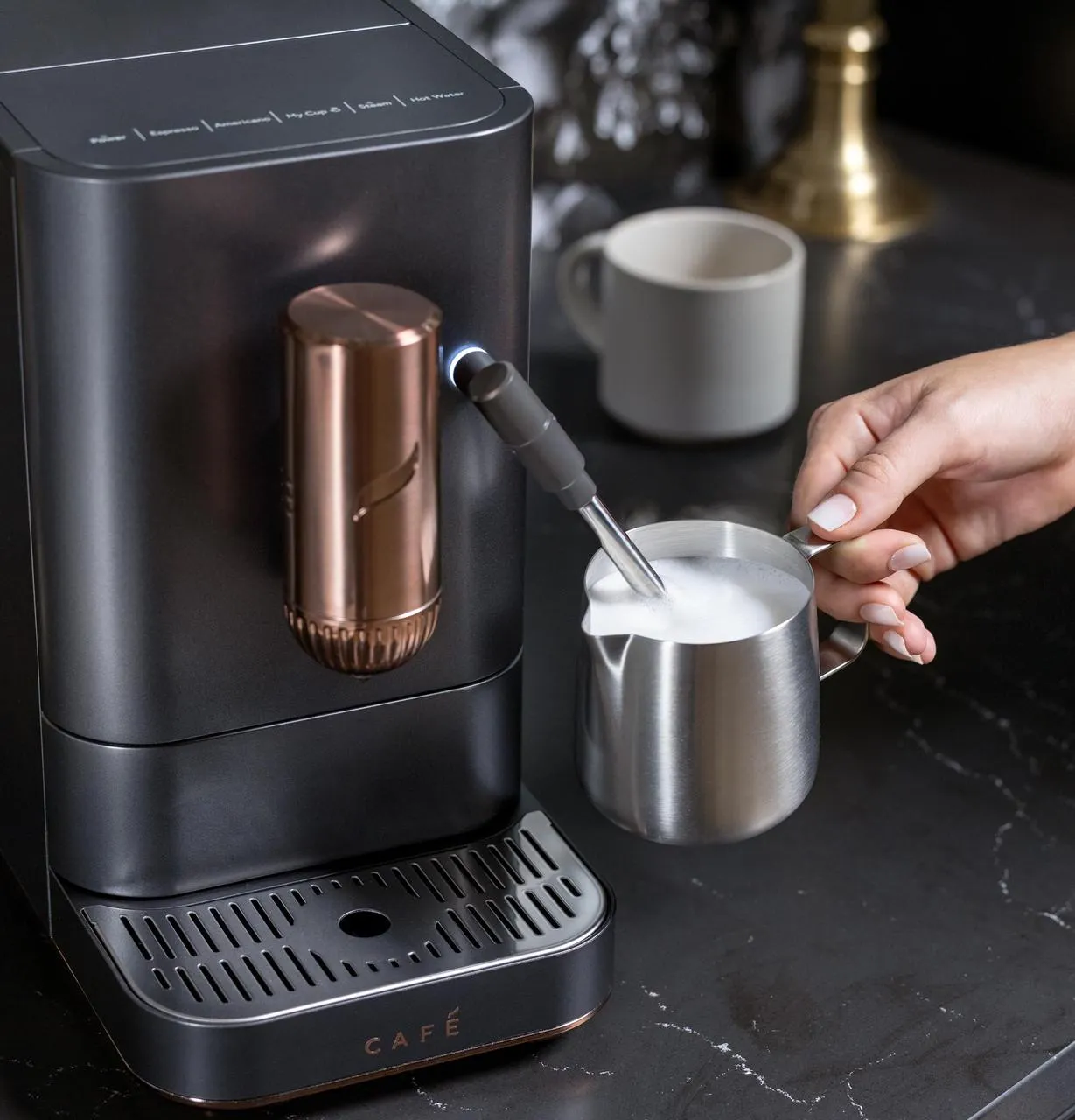 Cafe C7CEBBS3RD3 Caf&#8482; Affetto Automatic Espresso Machine   Frother