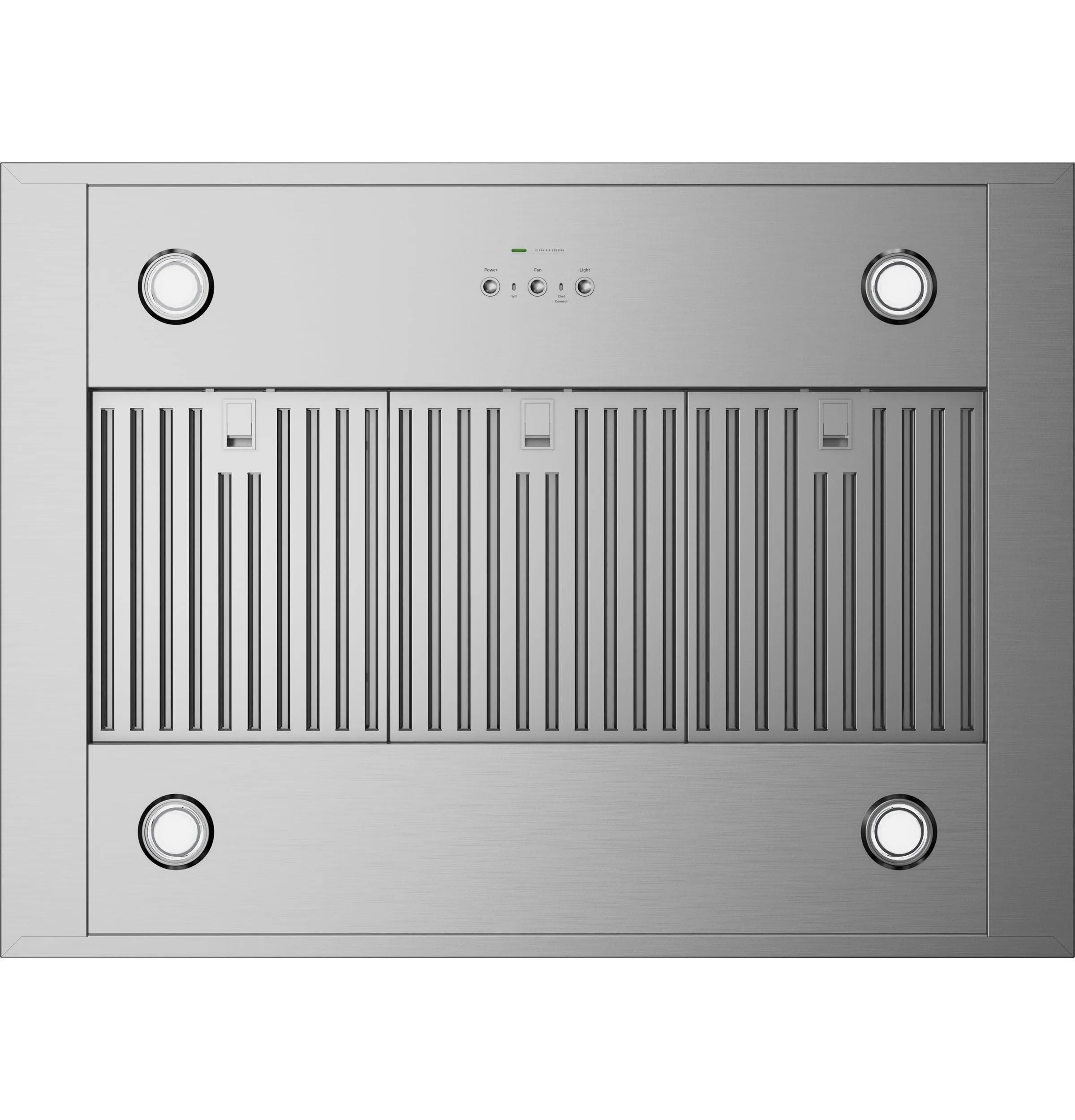 Cafe UVI1036SRSS 36 Designer Island-Mount Chimney Vent Hood With Clean Air Sensors