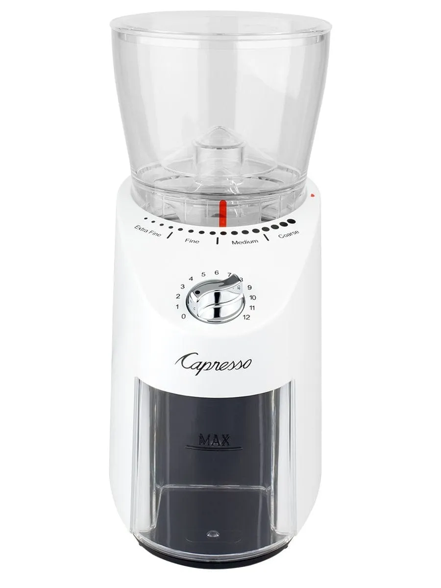 Capresso Infinity Plus Burr Grinder. White