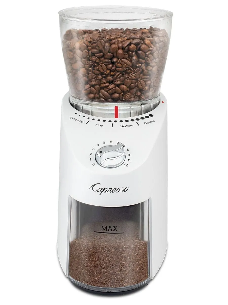 Capresso Infinity Plus Burr Grinder. White