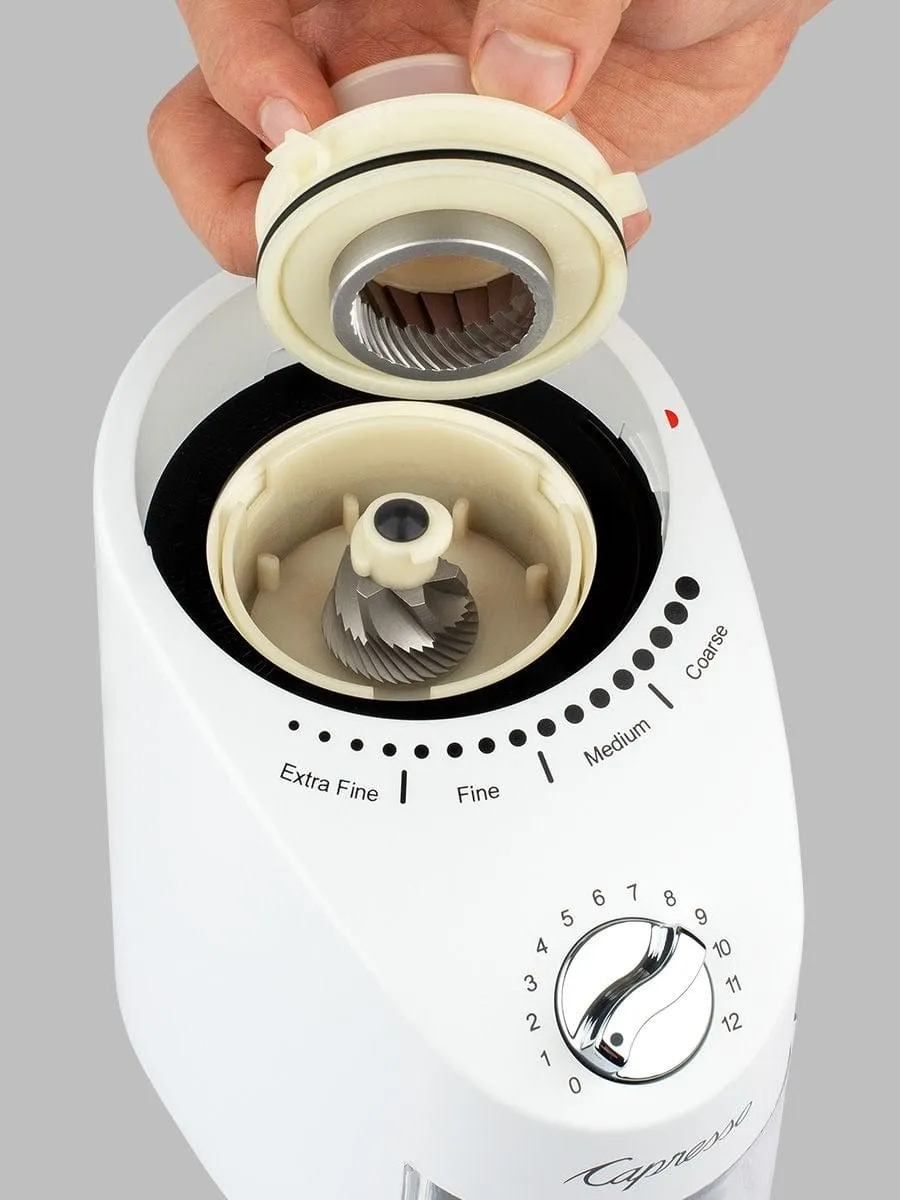Capresso Infinity Plus Burr Grinder. White