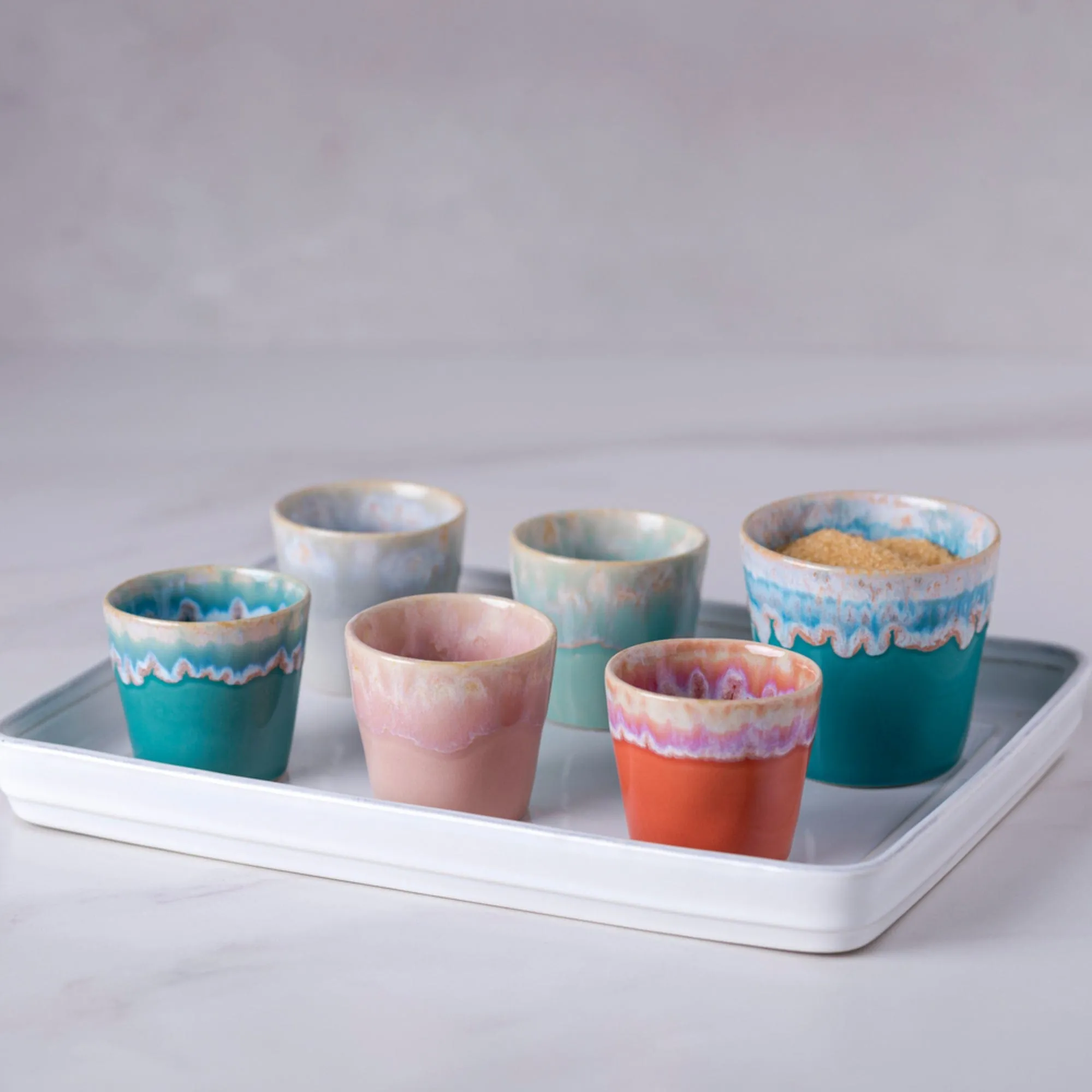 Casafina Grepresso Handmade Fine Stoneware Espresso Cup - Red