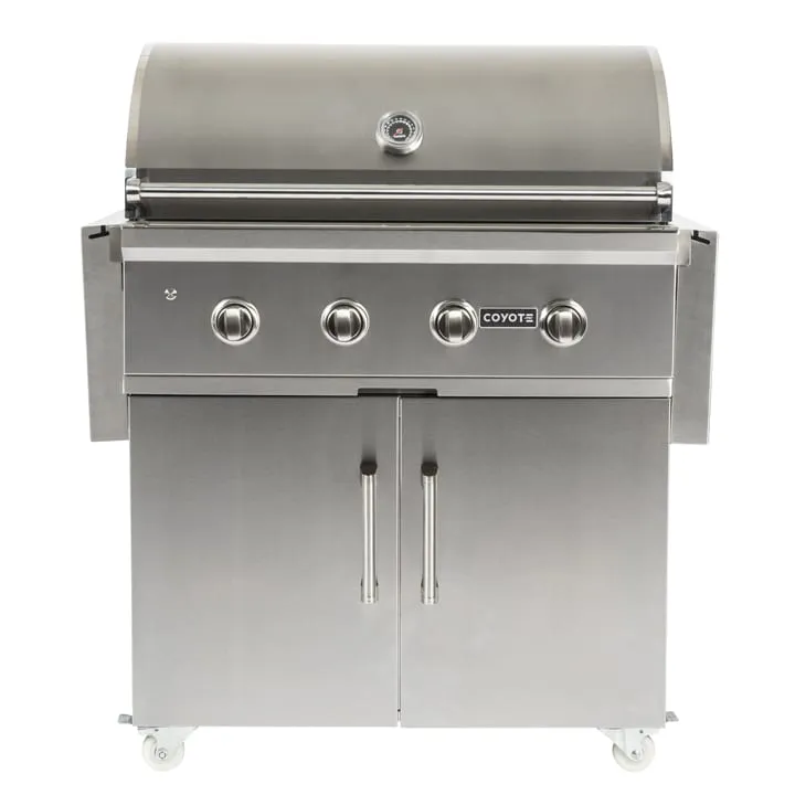 Coyote C1FTCART 30 Flat Top Grill Cart