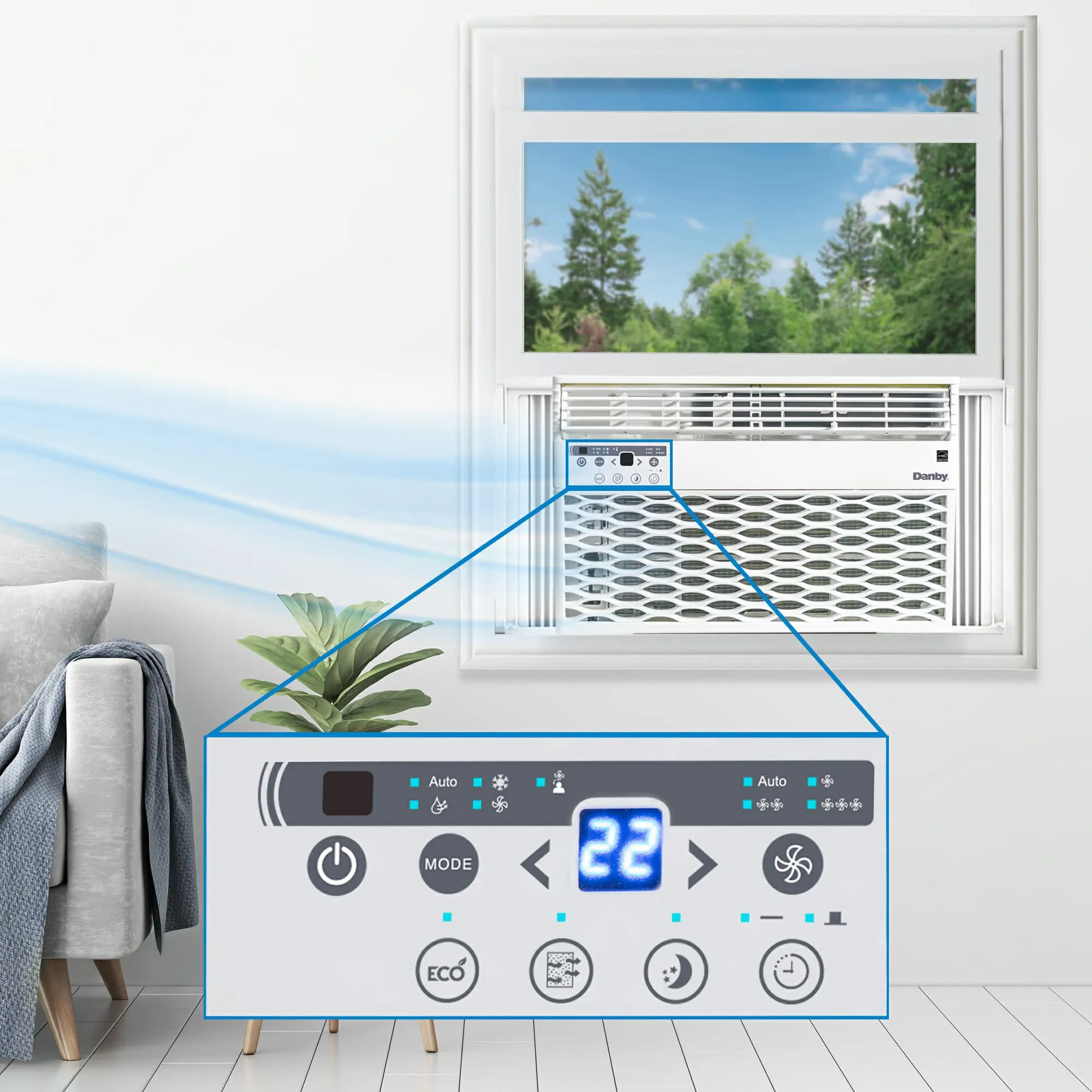 Danby DAC060EB6WDB Danby 6.000 Btu Window Ac In White
