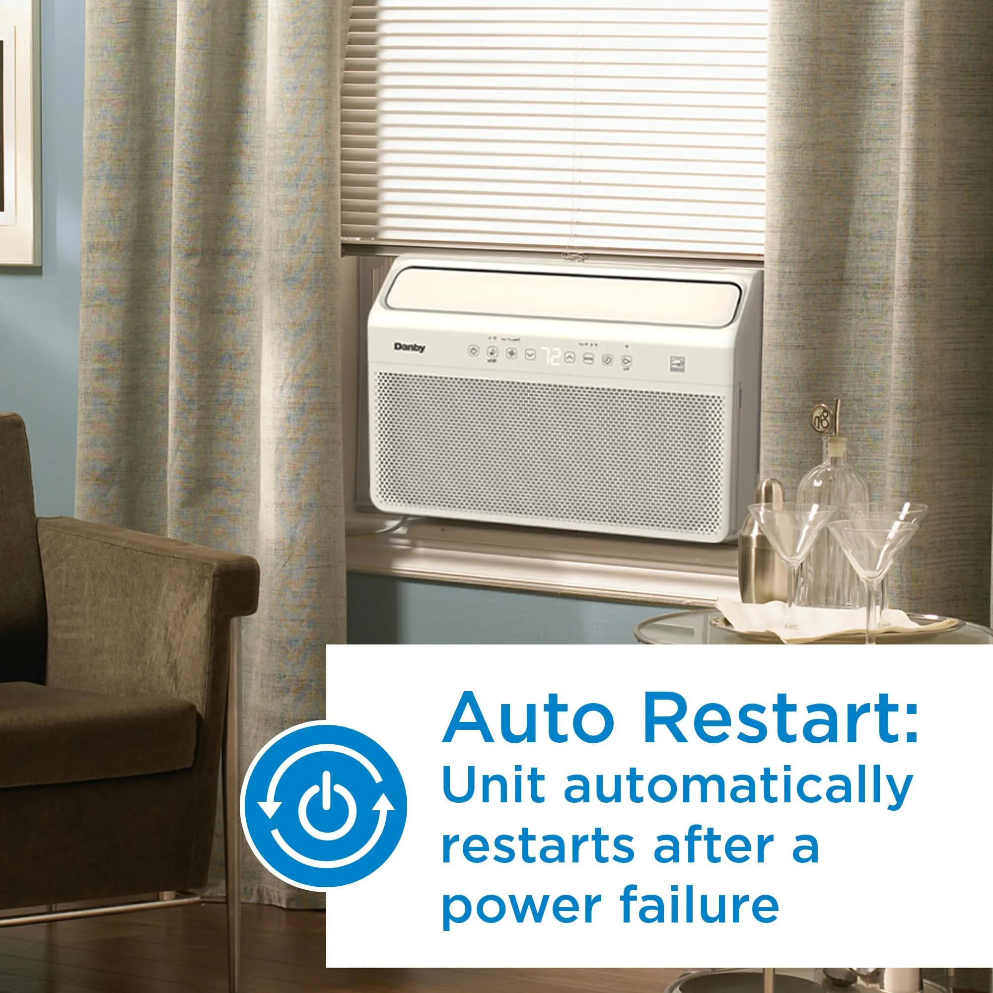 Danby DAC080B8IWDB6 Danby 8.000 Btu Window Ac In White