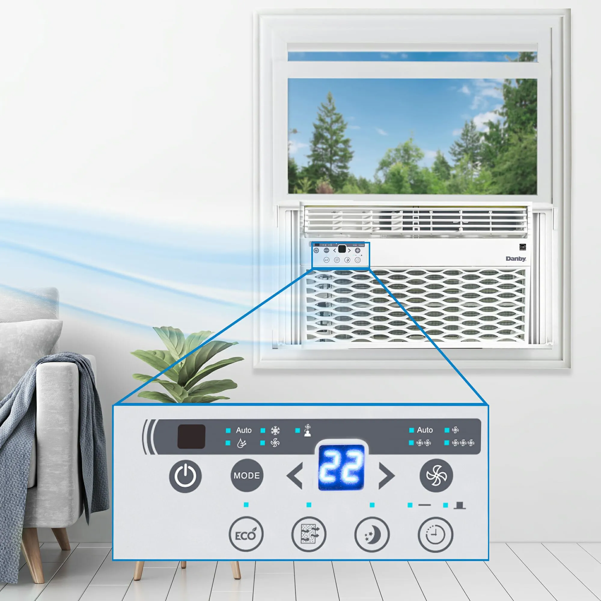 Danby DAC080EB6WDB Danby 8.000 Btu Window Ac In White