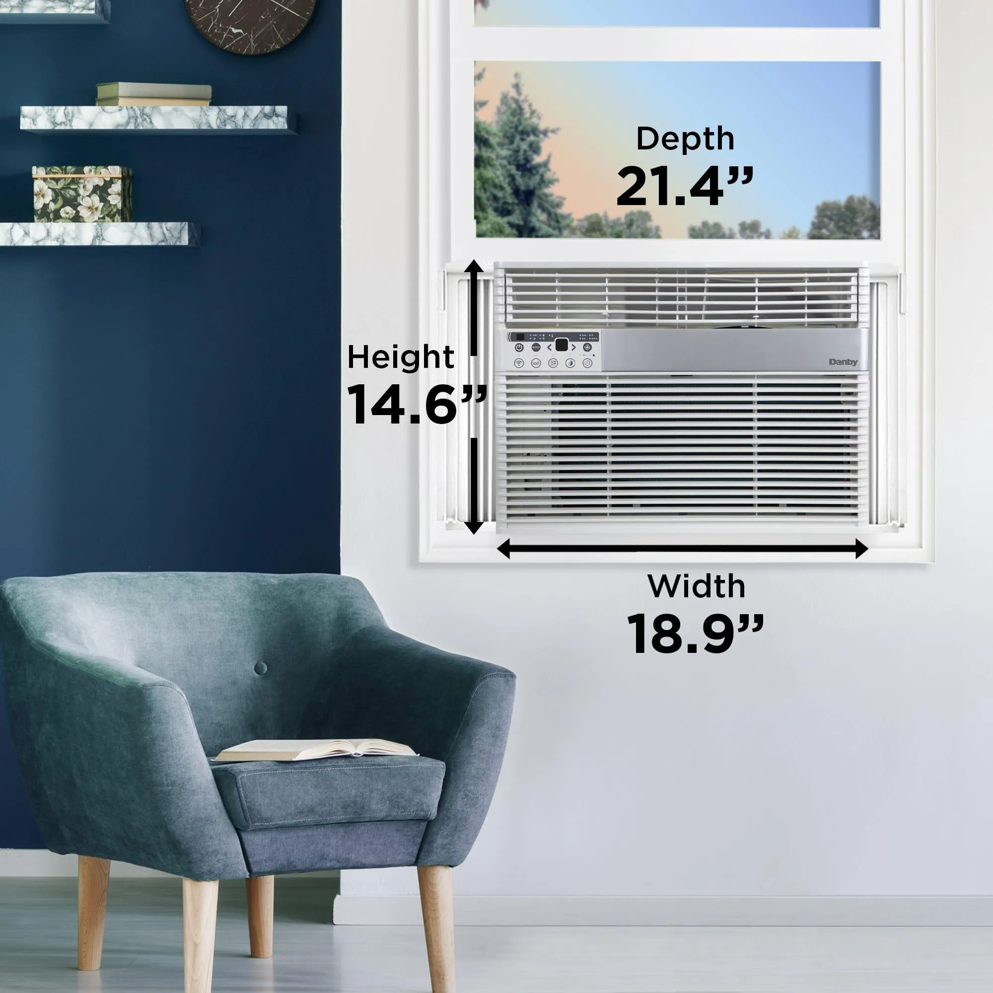 Danby DAC145EB6WDB6 Danby 14.500 Btu Window Ac With Wifi In White