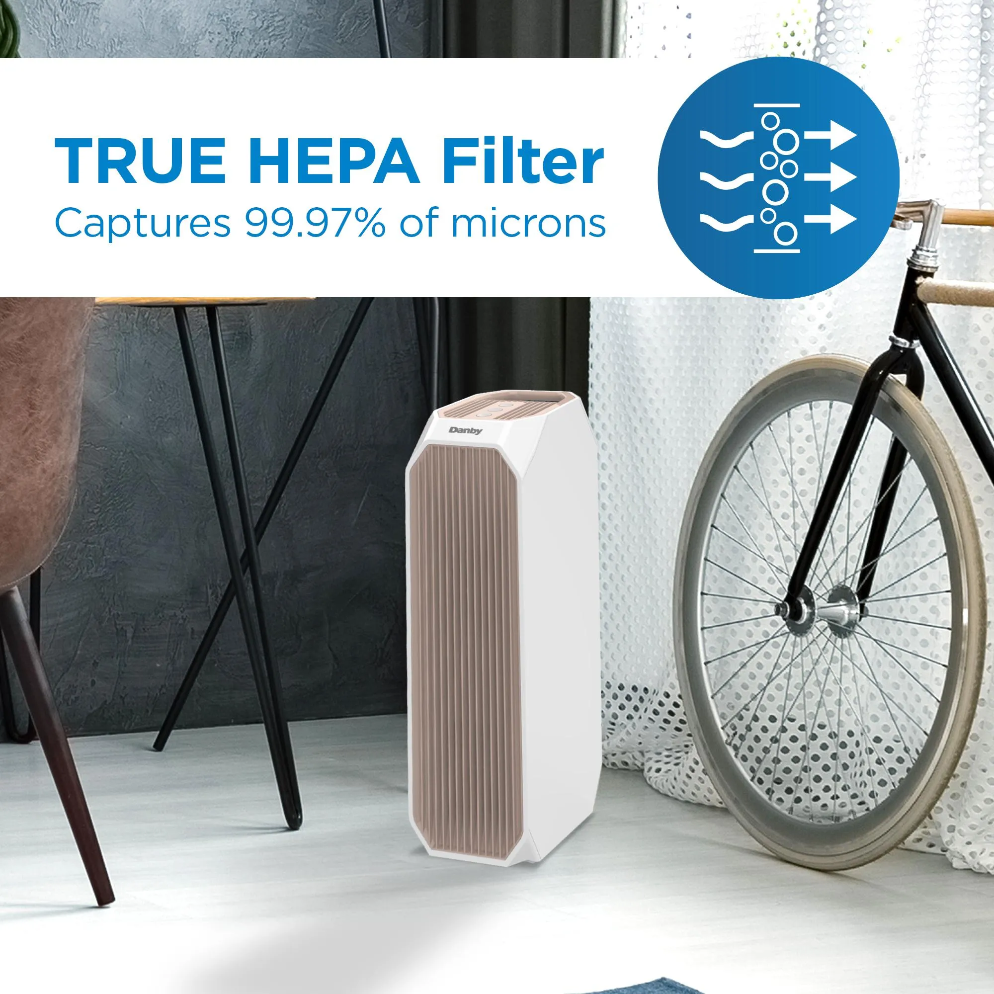 Danby DAP143BAWUV Danby Air Purifier Up To 210 Sq. Ft. In White