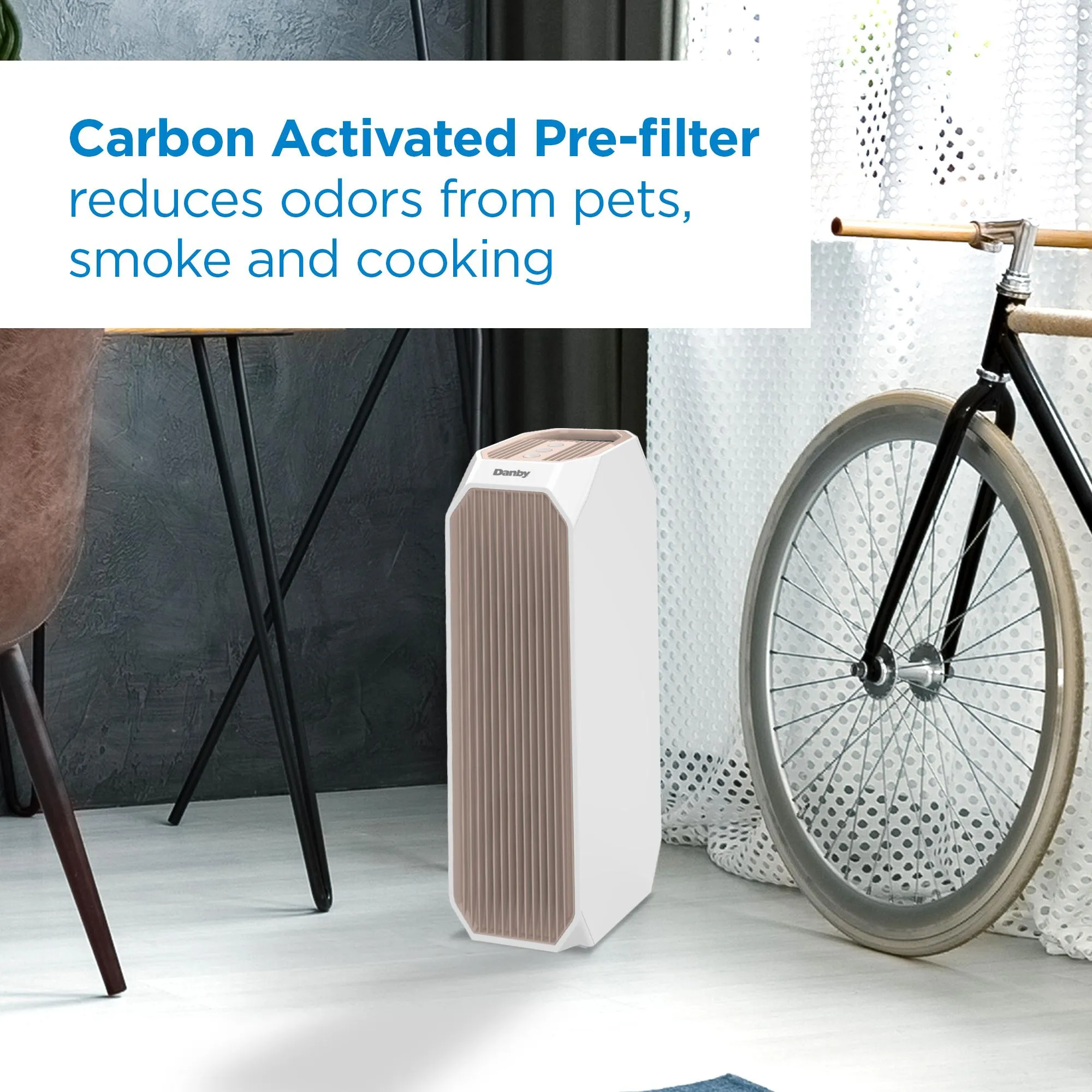 Danby DAP143BAWUV Danby Air Purifier Up To 210 Sq. Ft. In White