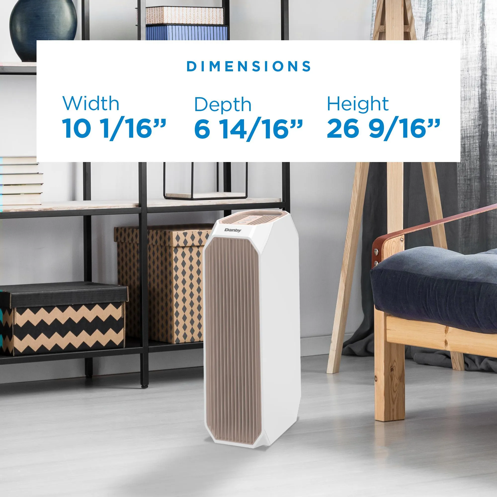 Danby DAP143BAWUV Danby Air Purifier Up To 210 Sq. Ft. In White