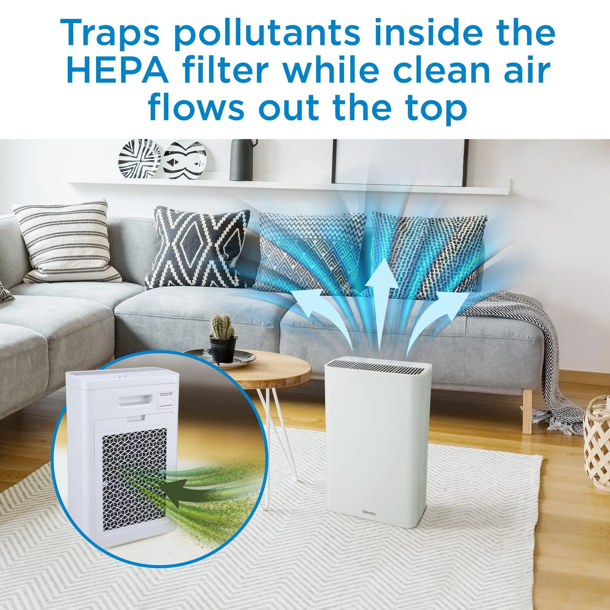 Danby DAP152BAWI Danby Air Purifier Up To 210 Sq. Ft. In White