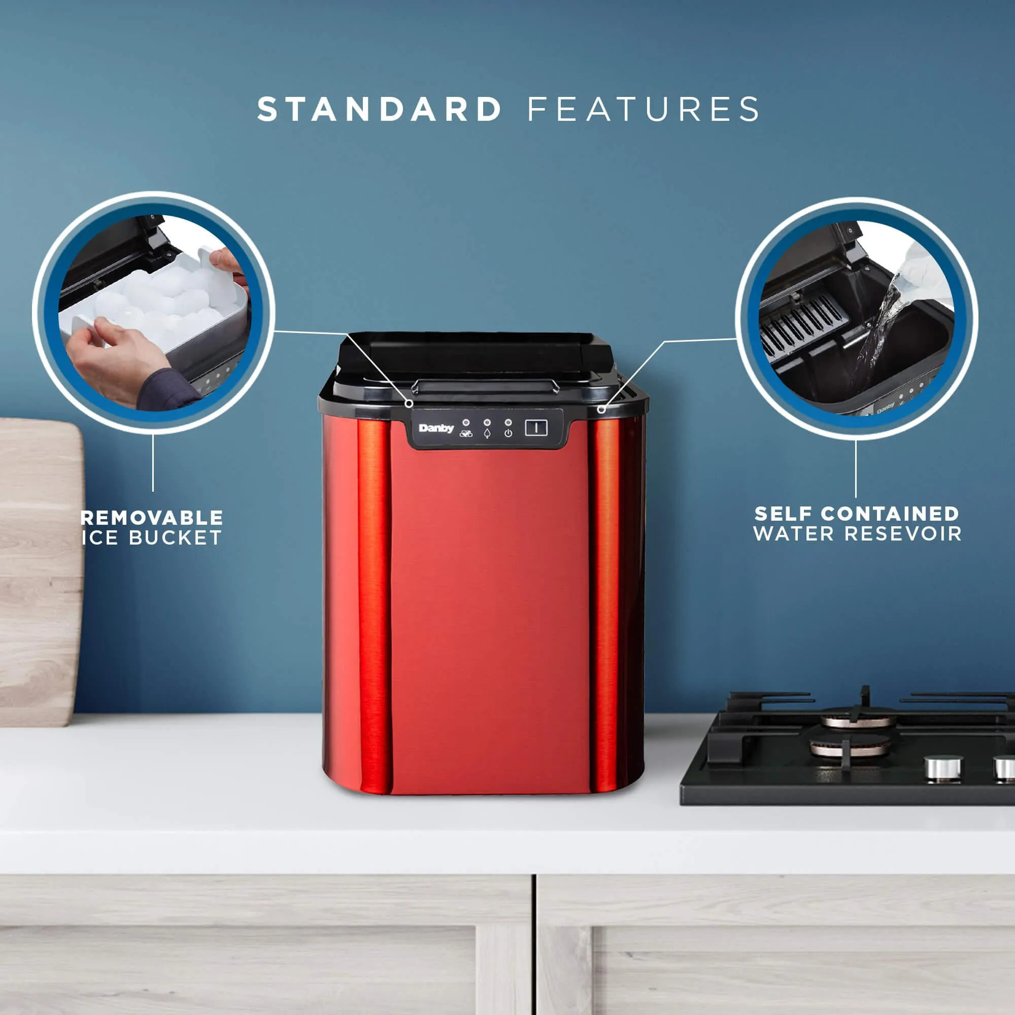 Danby DIM2500RDB Danby 2 Lb Ice Maker