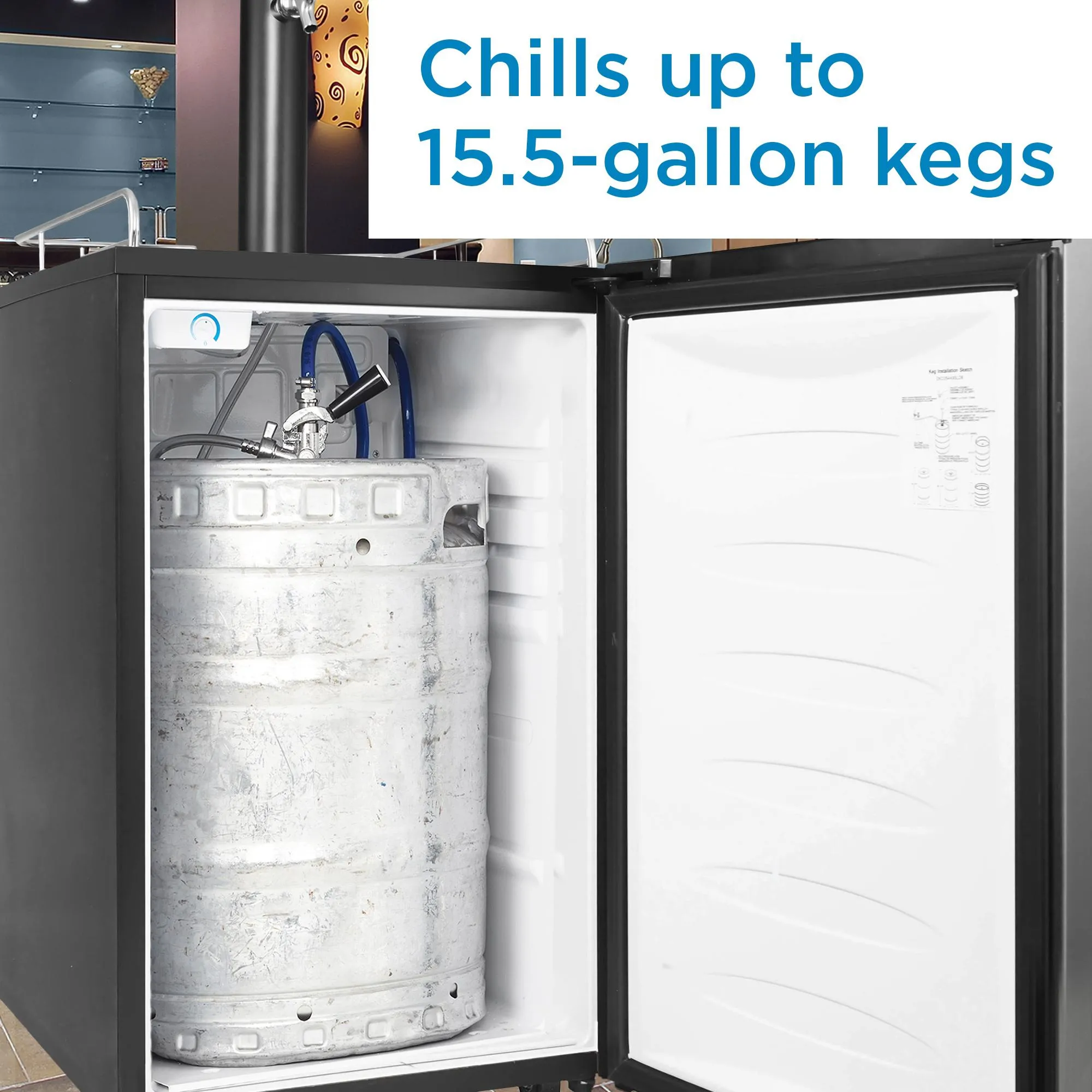 Danby DKC054A9SLDB Danby 5.4 Cu. Ft. Kegerator
