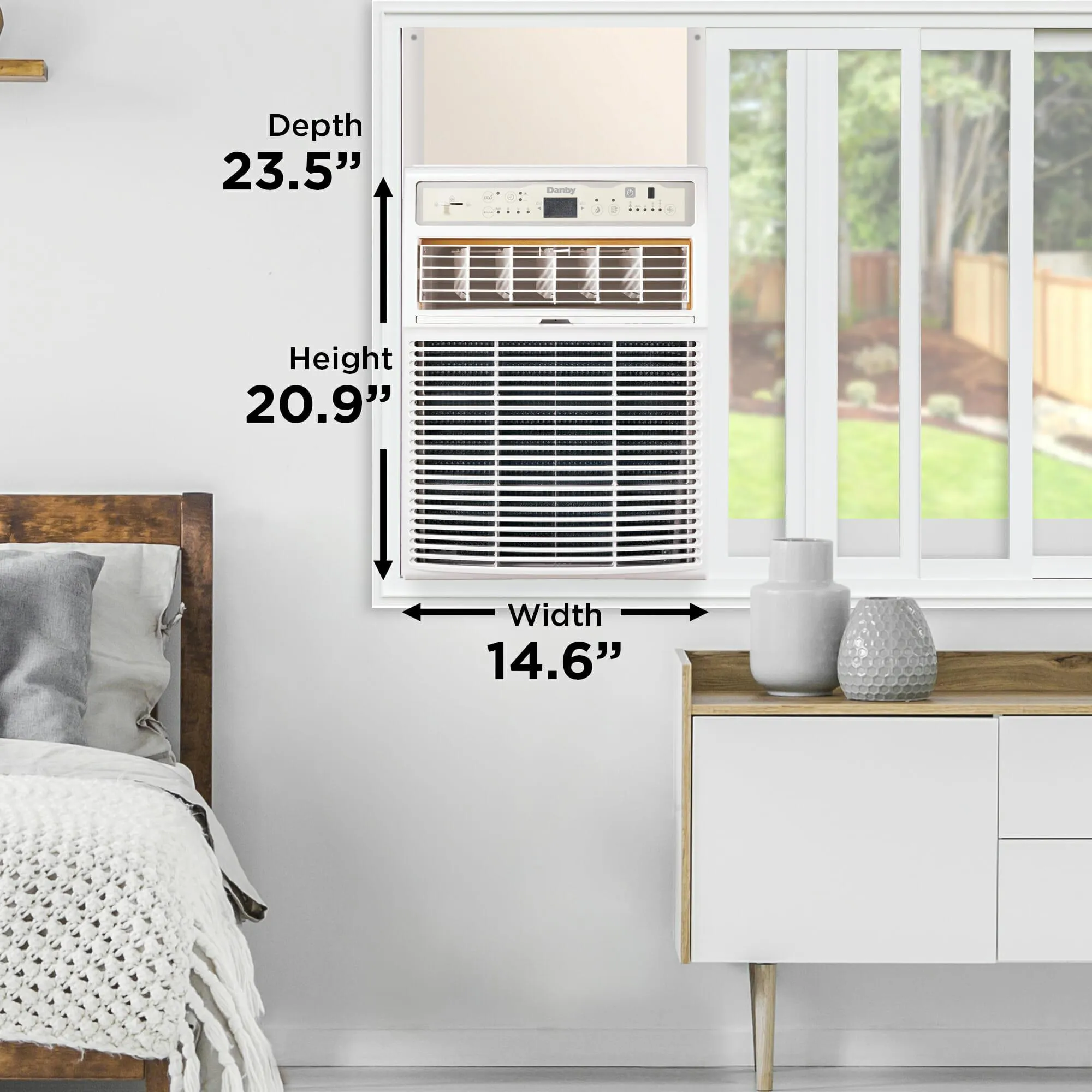 Danby DVAC080B1WDB Danby 8000 Btu Vertical Ac In White