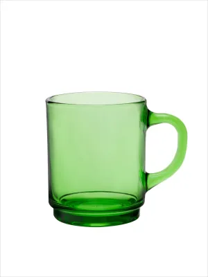 Duralex Versailles Stackable Glass Mug. Green - 8 3/4oz.