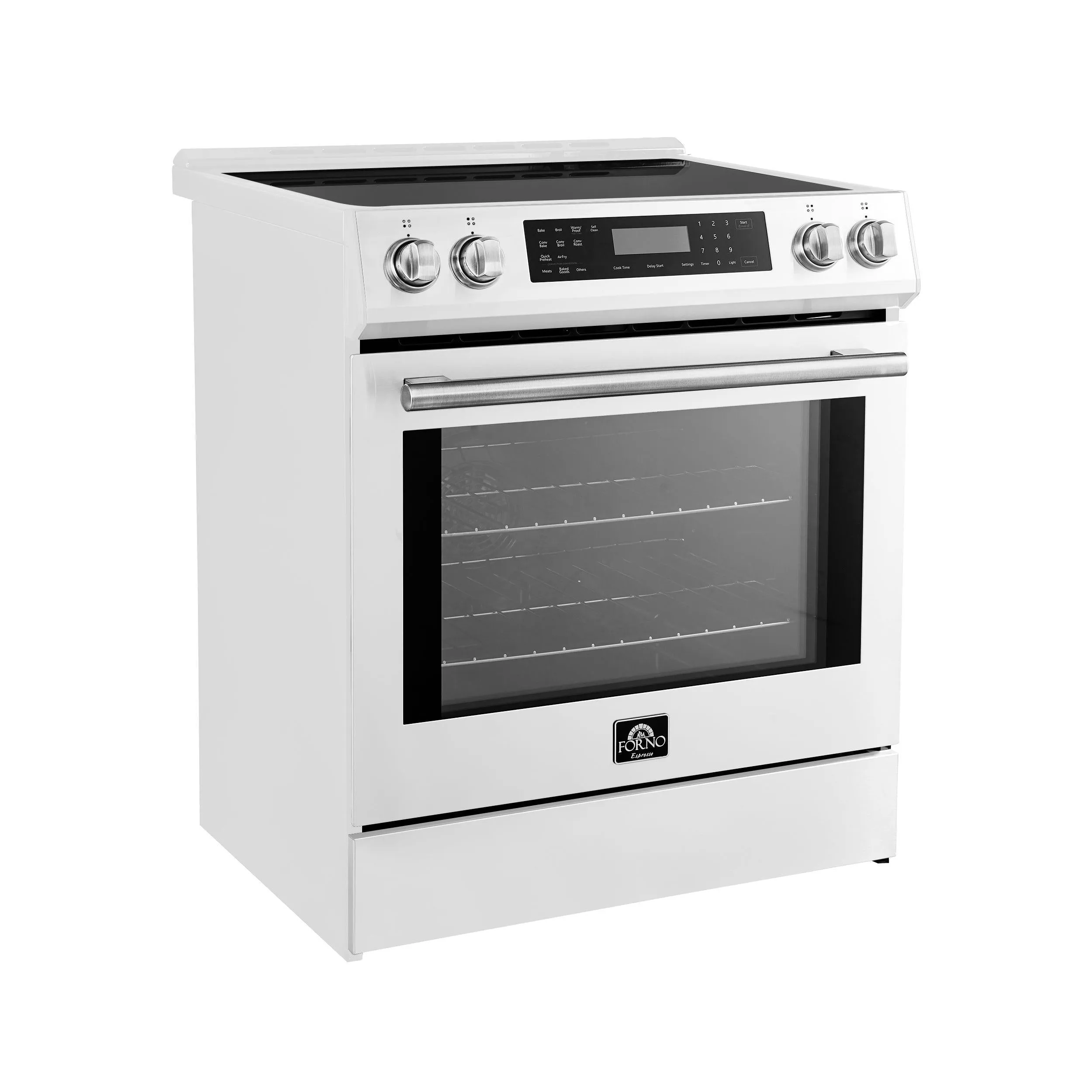 Forno FFSIN090530WHT Espresso Donatello 30-Inch Slide-In Induction Range White