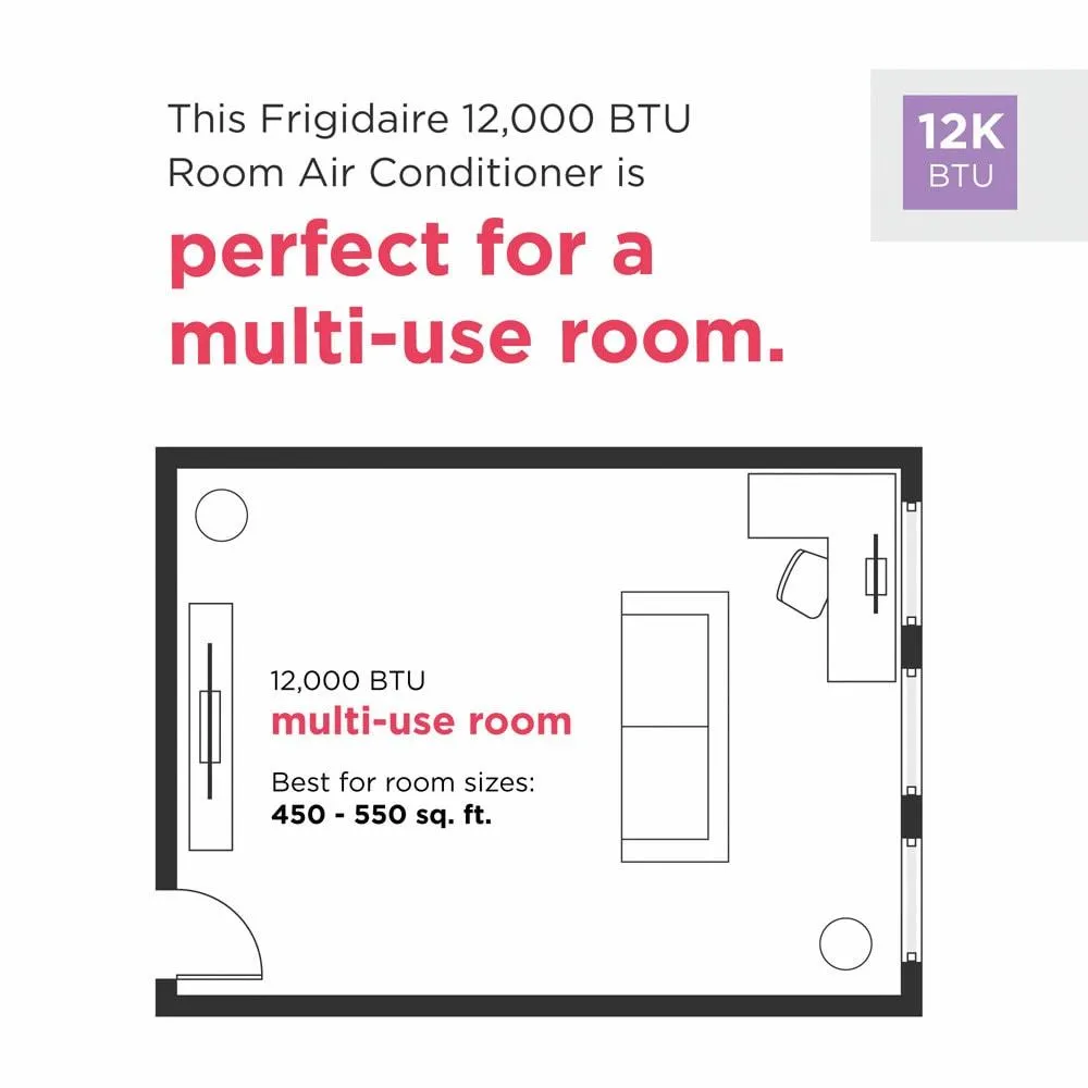 Frigidaire FHTC123WB2 12.000 Btu Through The Wall Air Conditioner 208/230 V