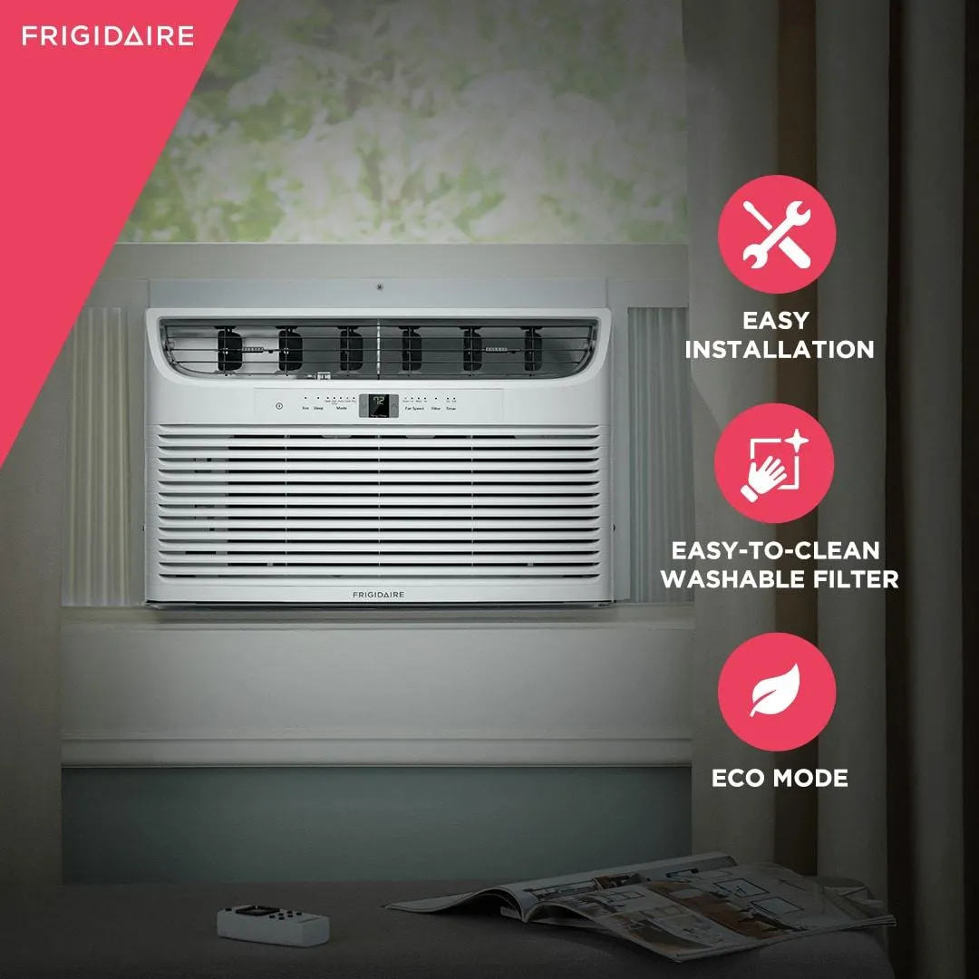 Frigidaire FHWH112WA1 Frigidaire 11.000 Btu Window Air Conditioner With Supplemental Heat And Slide Out Chassis