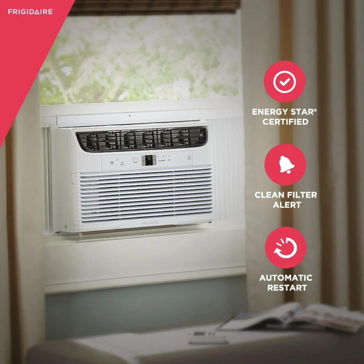 Frigidaire FHWW063WBE Frigidaire 6.000 Btu Connected Window-Mounted Room Air Conditioner