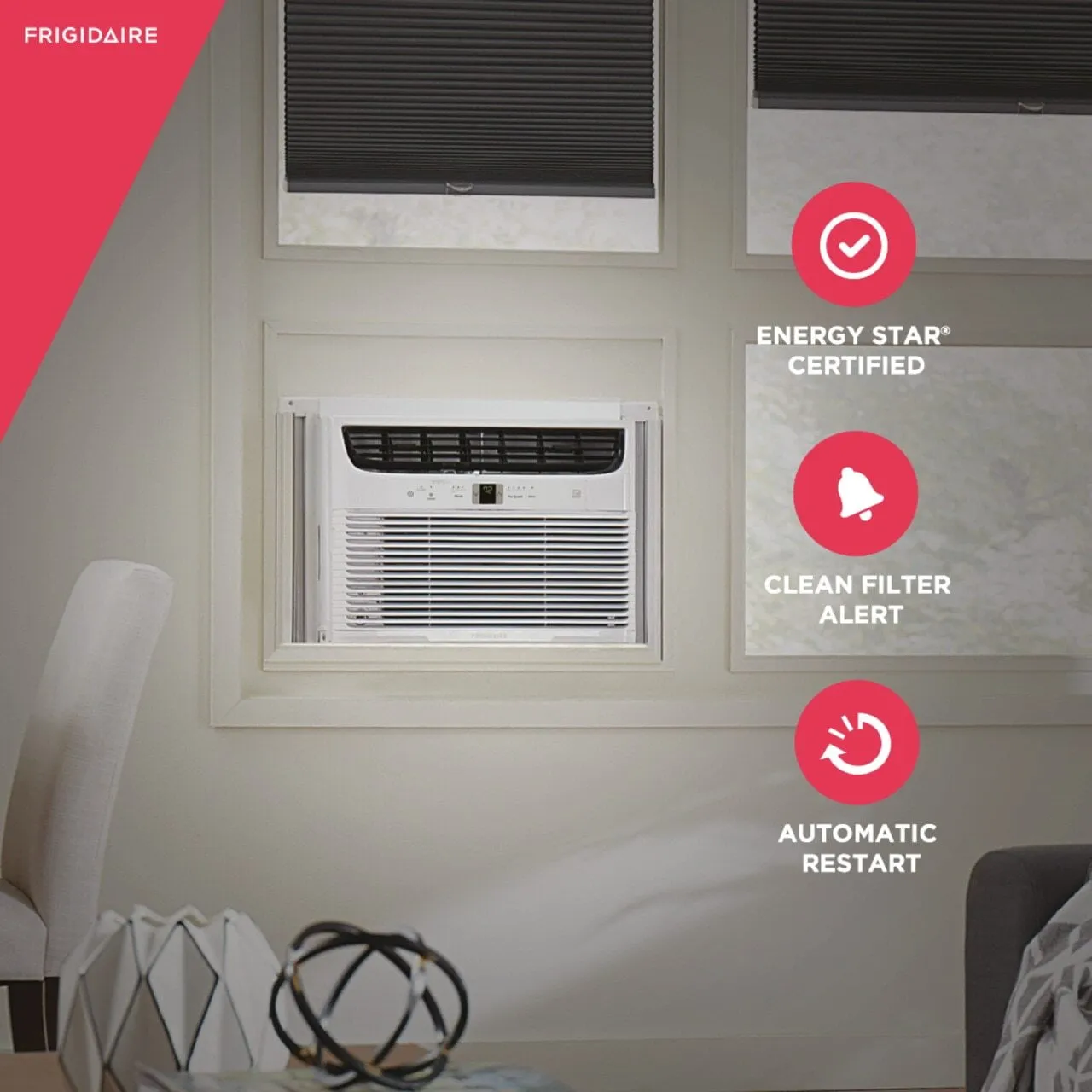 Frigidaire FHWW153WBE Frigidaire 15.000 Btu Connected Window-Mounted Room Air Conditioner