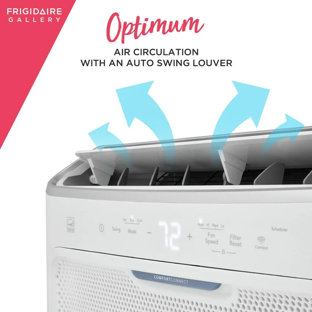 Frigidaire GHWQ083WC1 Frigidaire Gallery 8.000 Btu Inverter Quiet Temp Smart Room Air Conditioner