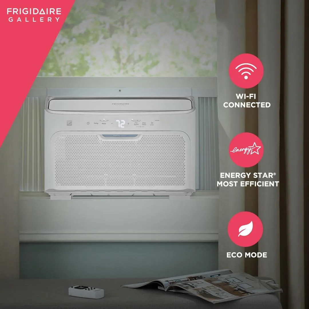 Frigidaire GHWQ123WC1 Frigidaire Gallery 12.000 Btu Inverter Quiet Temp Smart Room Air Conditioner