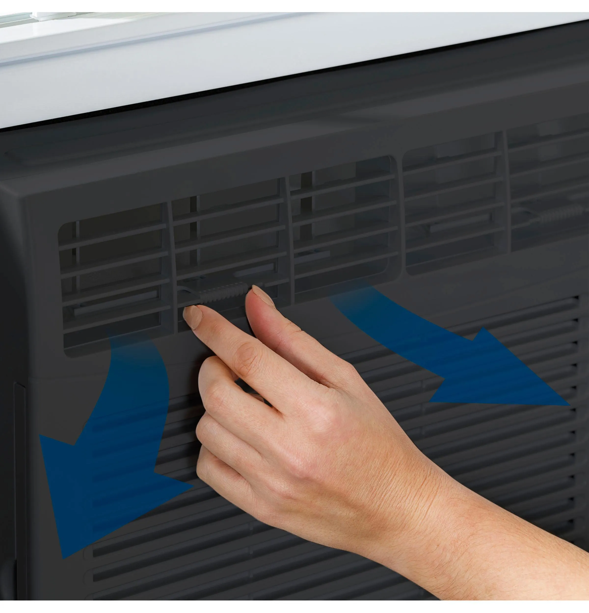 Ge Appliances AHED05AC Ge 5.000 Btu Mechanical Window Air Conditioner For Small Rooms Up To 150 Sq Ft.. Black