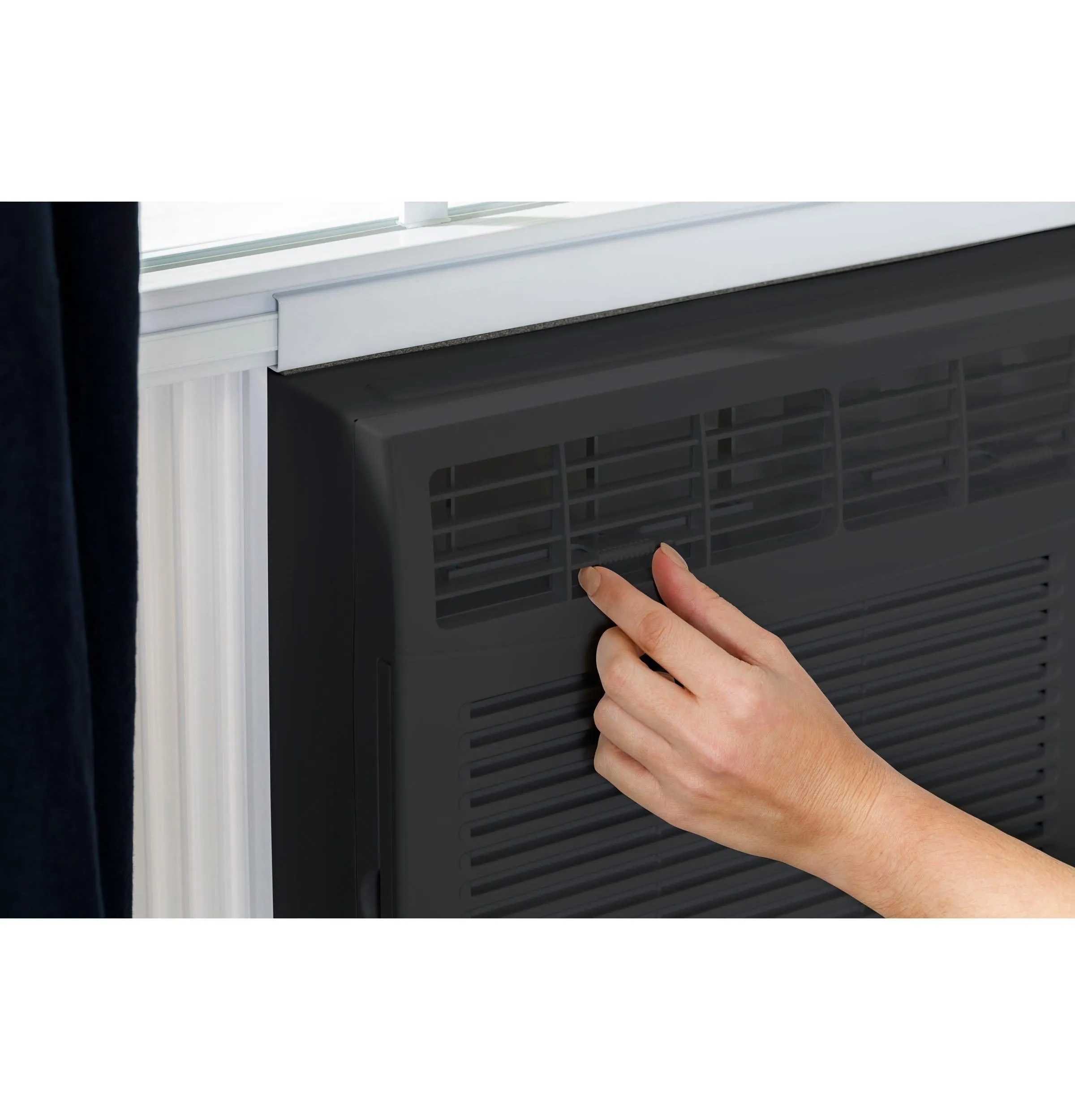 Ge Appliances AHED05AC Ge 5.000 Btu Mechanical Window Air Conditioner For Small Rooms Up To 150 Sq Ft.. Black