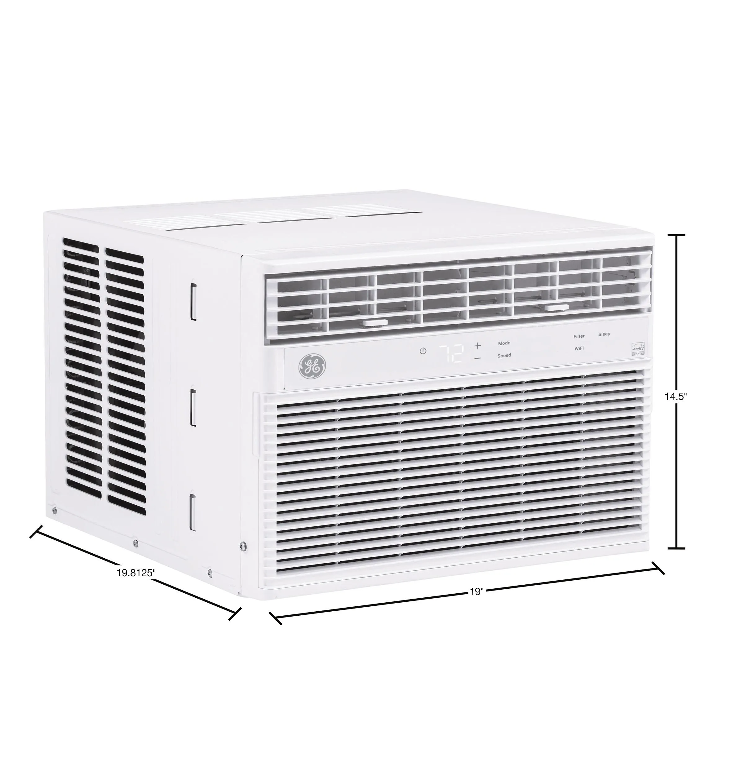 Ge Appliances AHEK12AC Ge Energy Star 12.000 Btu Smart Electronic Window Air Conditioner For Large Rooms Up To 550 Sq. Ft.
