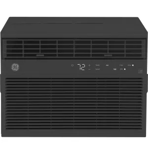 Ge Appliances AHEU08BC Ge Energy Star 8.000 Btu Smart Electronic Window Air Conditioner For Medium Rooms Up To 350 Sq. Ft.. Black