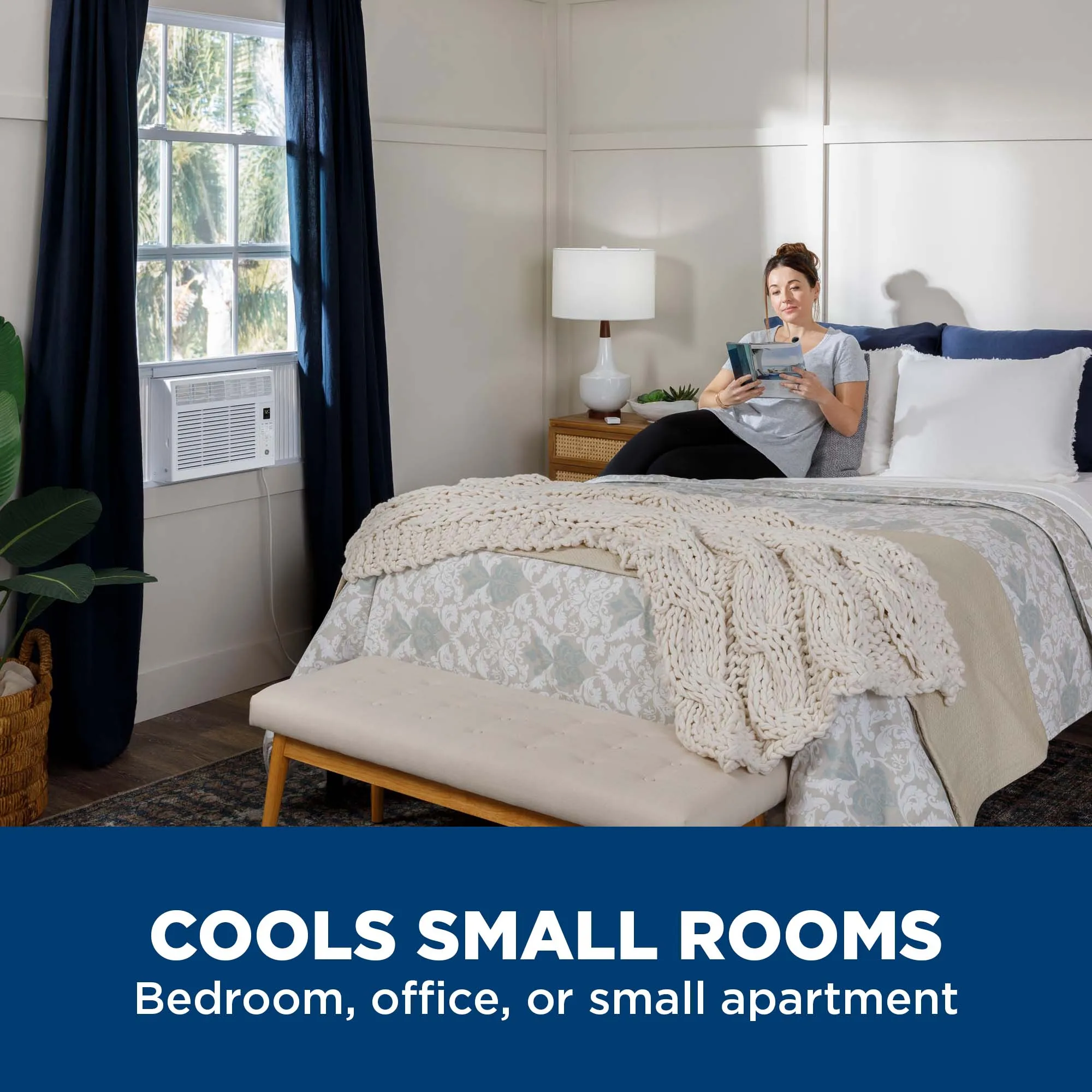 Ge Appliances AHSE06CA Ge 6.000 Btu Electronic Window Air Conditioner For Small Rooms Up To 250 Sq Ft.