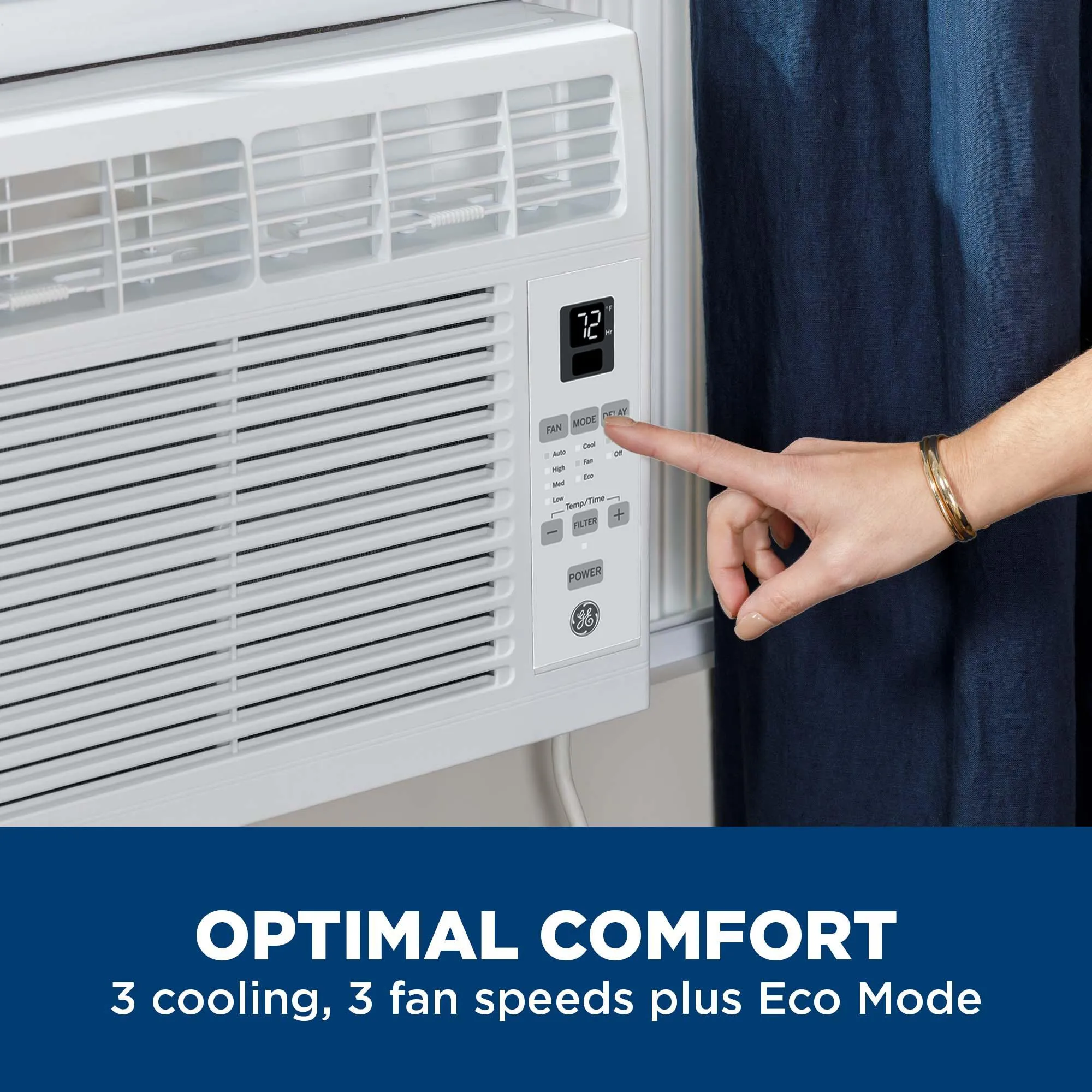 Ge Appliances AHSE06CA Ge 6.000 Btu Electronic Window Air Conditioner For Small Rooms Up To 250 Sq Ft.