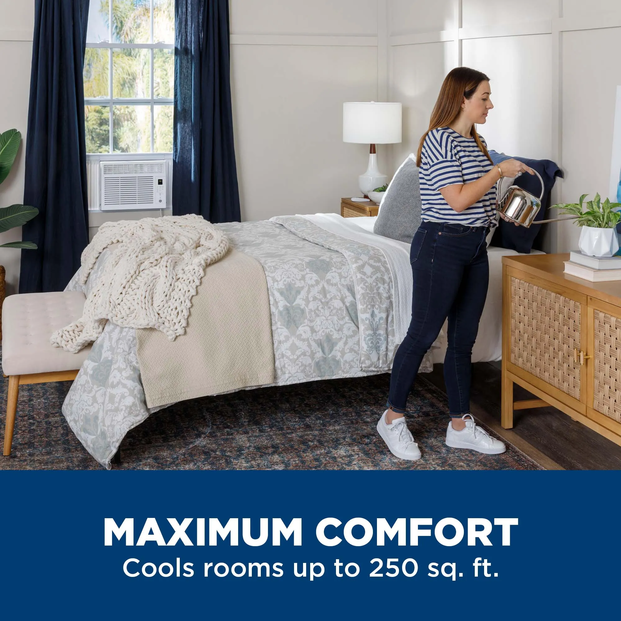 Ge Appliances AHSE06CA Ge 6.000 Btu Electronic Window Air Conditioner For Small Rooms Up To 250 Sq Ft.