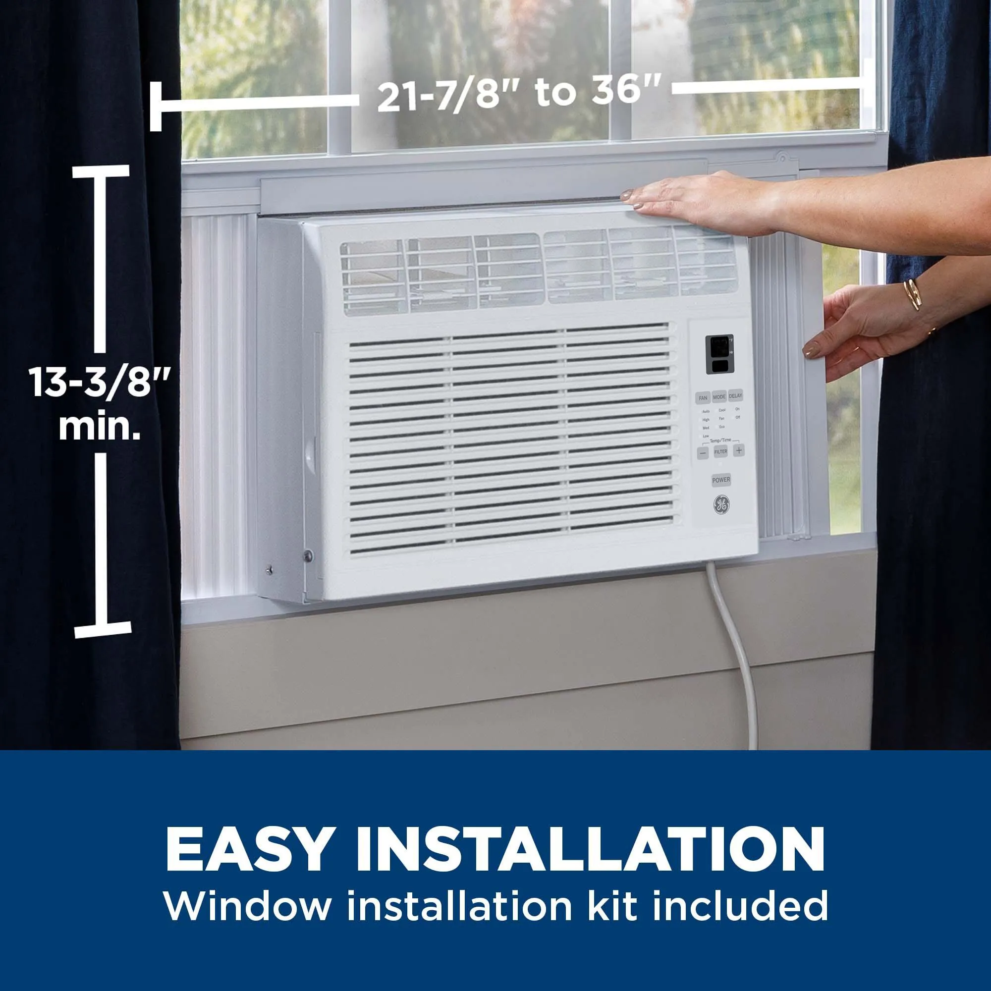 Ge Appliances AHSE06CA Ge 6.000 Btu Electronic Window Air Conditioner For Small Rooms Up To 250 Sq Ft.