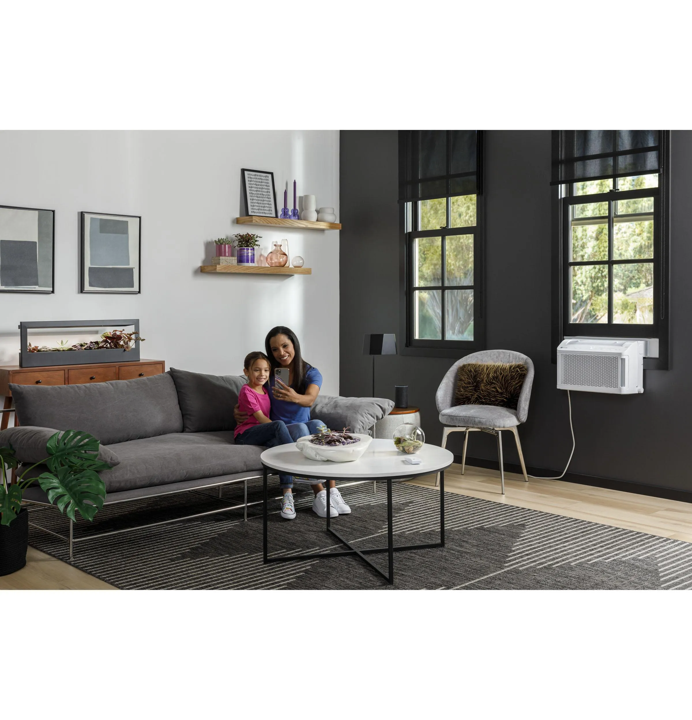 Ge Appliances AHTT06BC Ge Profile Clearview&#8482; 6.100 Btu Smart Ultra Quiet Window Air Conditioner For Small Rooms Up To 250 Sq. Ft.
