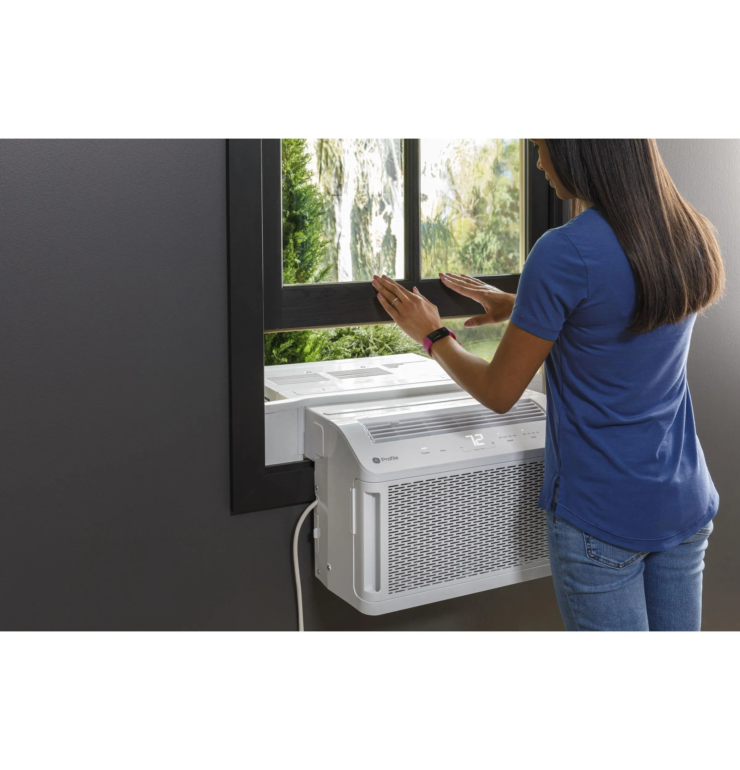 Ge Appliances AHTT06BC Ge Profile Clearview&#8482; 6.100 Btu Smart Ultra Quiet Window Air Conditioner For Small Rooms Up To 250 Sq. Ft.