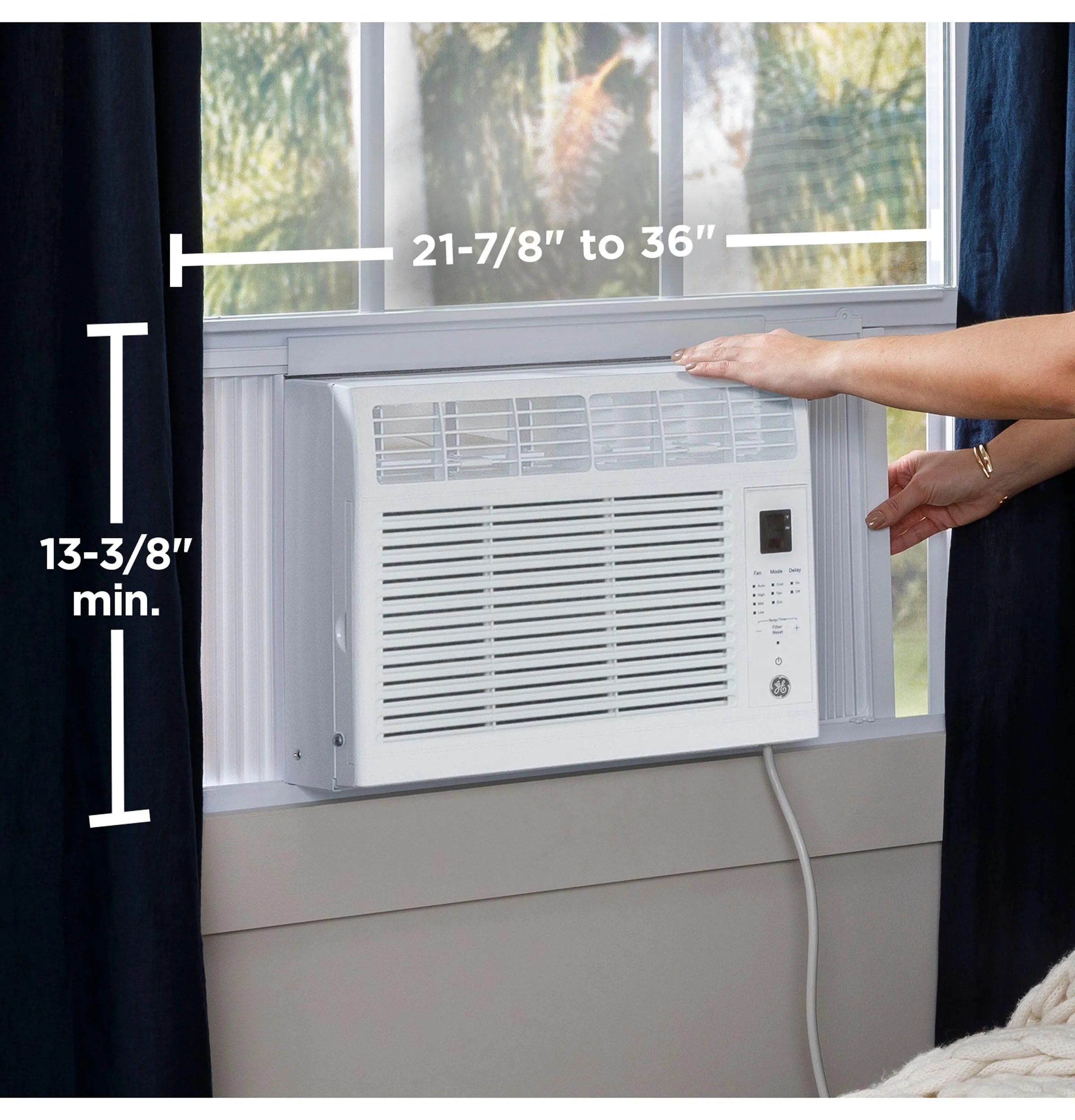 Ge Appliances AHW06LZ Ge 6.000 Btu Electronic Window Air Conditioner For Small Rooms Up To 250 Sq Ft.