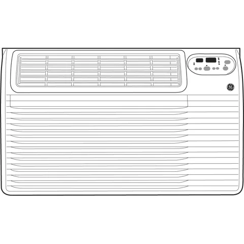 Ge Appliances AJCQ12ACE Ge 115 Volt Built-In Cool-Only Room Air Conditioner