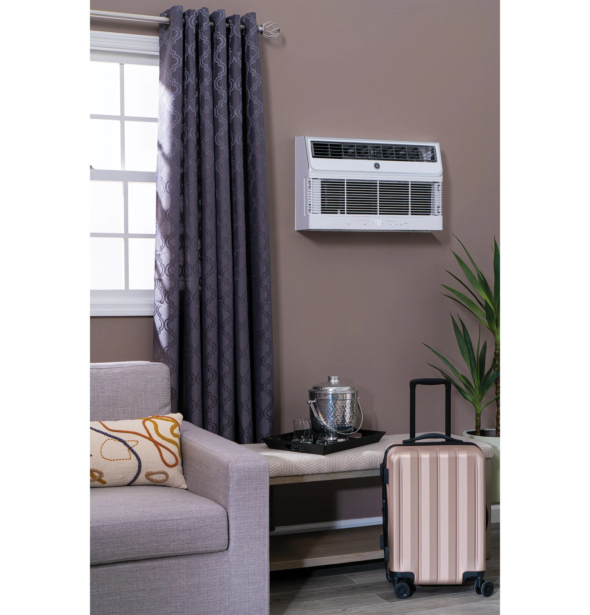 Ge Appliances AJEM12DWH Ge 230/208 Volt Built-In Heat/Cool Room Air Conditioner