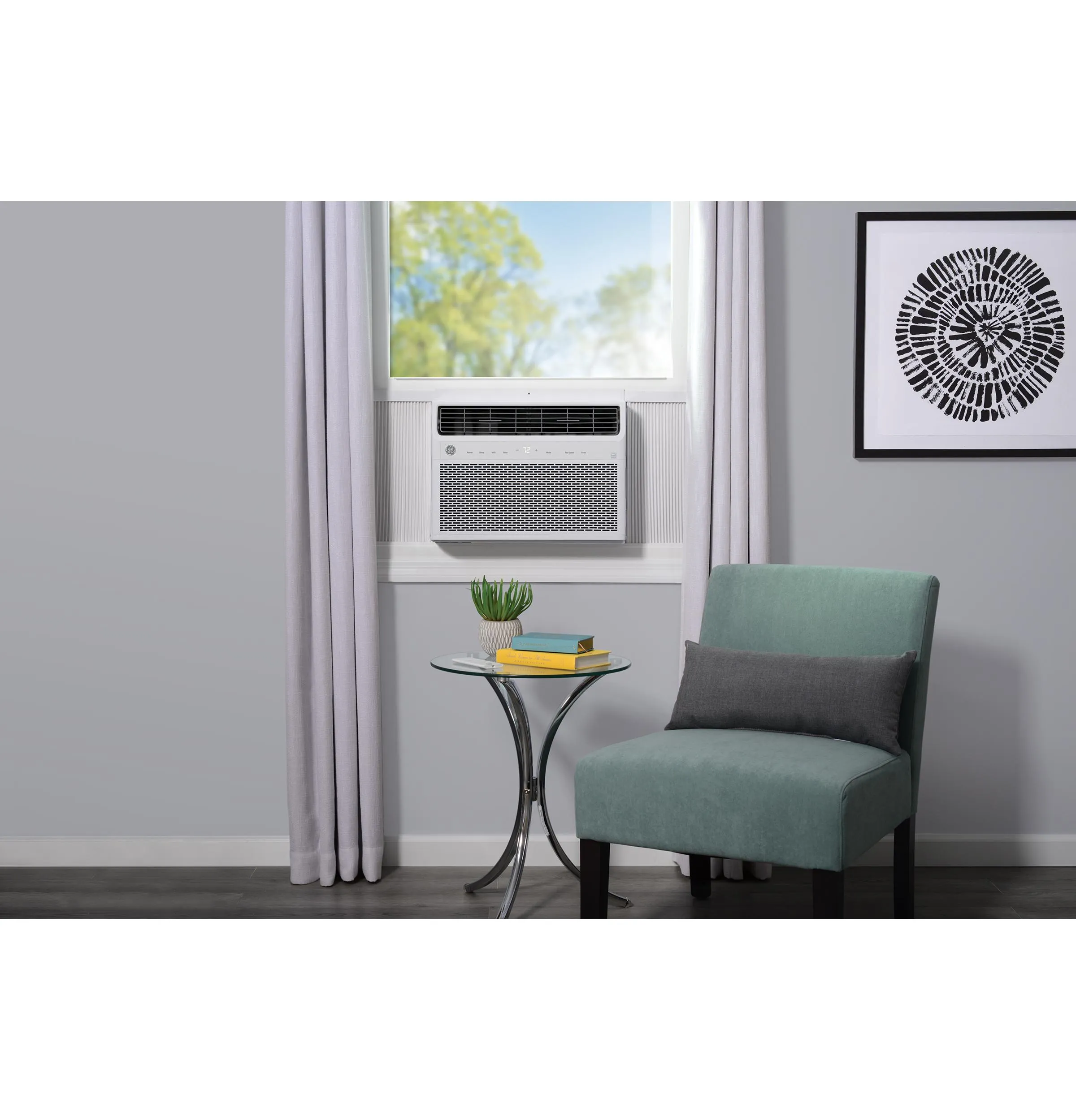 Ge Appliances AKLK14AA Ge Energy Star 14.000 Btu Smart Electronic Window Air Conditioner For Large Rooms Up To 700 Sq. Ft.