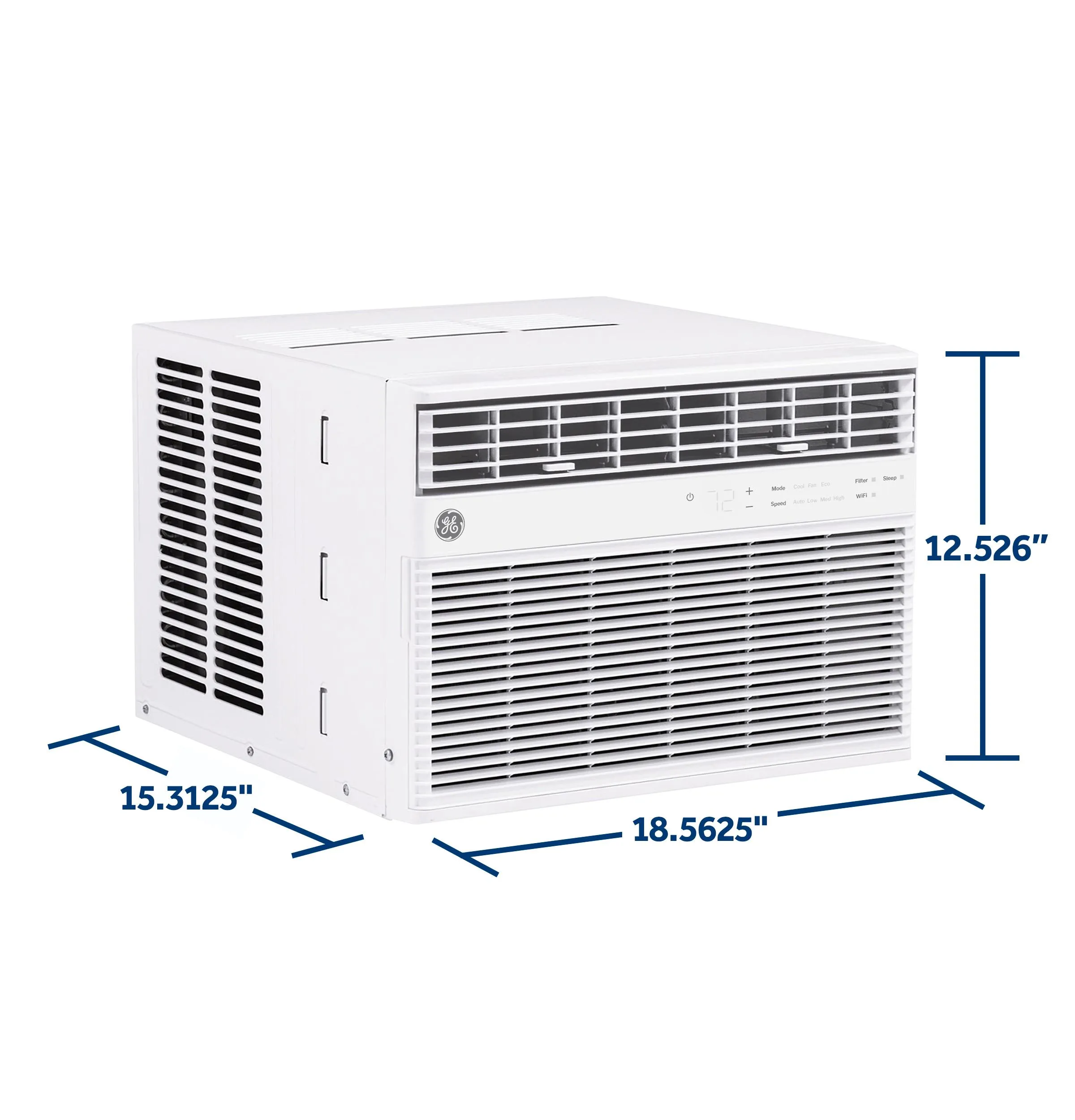 Ge Appliances AWCS08WWF Ge 8.000 Btu Smart Electronic Window Air Conditioner For Medium Rooms Up To 350 Sq. Ft.