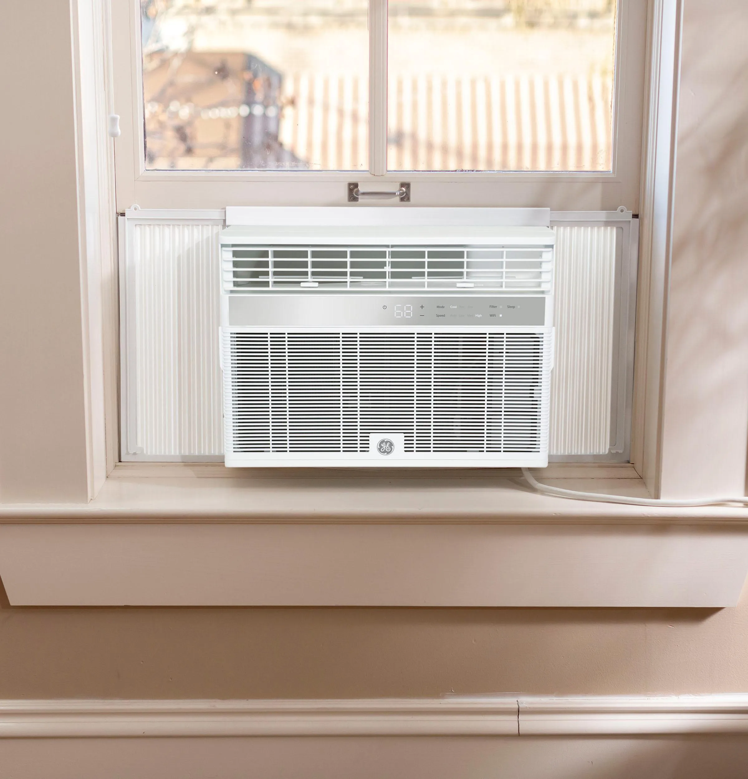 Ge Appliances AWCS12WWF Ge 12.000 Btu Smart Electronic Window Air Conditioner For Large Rooms Up To 550 Sq. Ft.